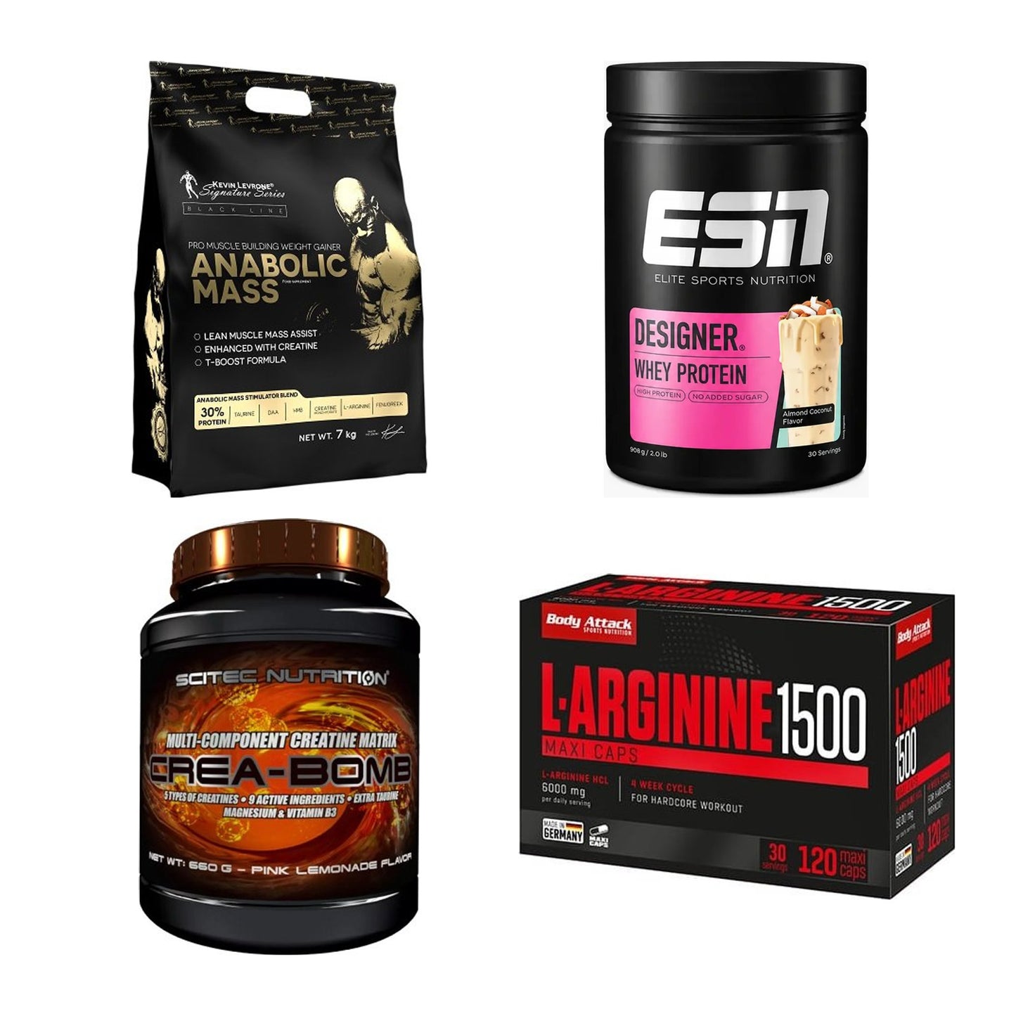 Masseaufbau für Fortgeschrittene: Kevin Levrone Anabolic + 3 weitere – alle enthaltenen Artikel