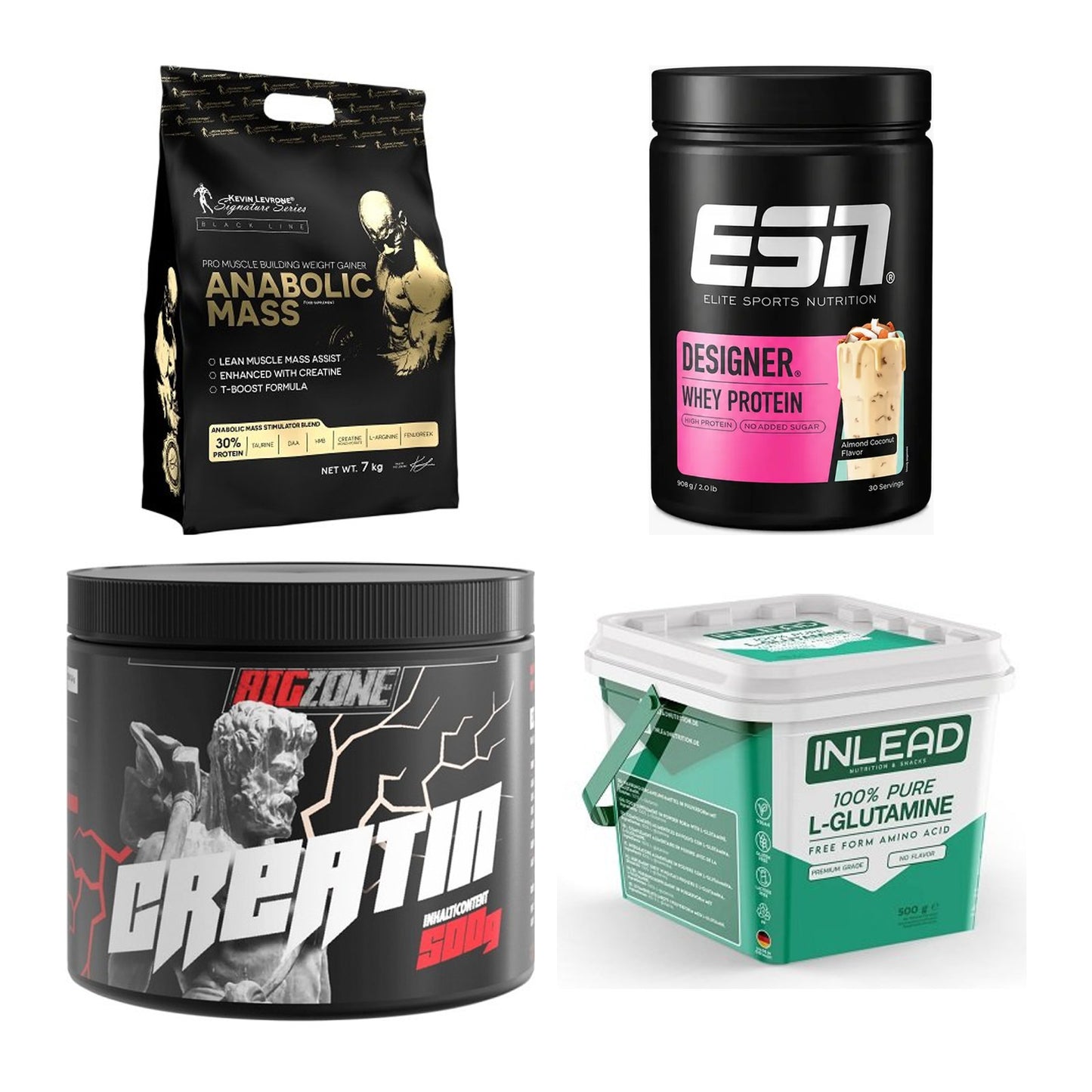 Masseaufbau für Fortgeschrittene: Kevin Levrone Anabolic + 3 weitere – alle enthaltenen Artikel
