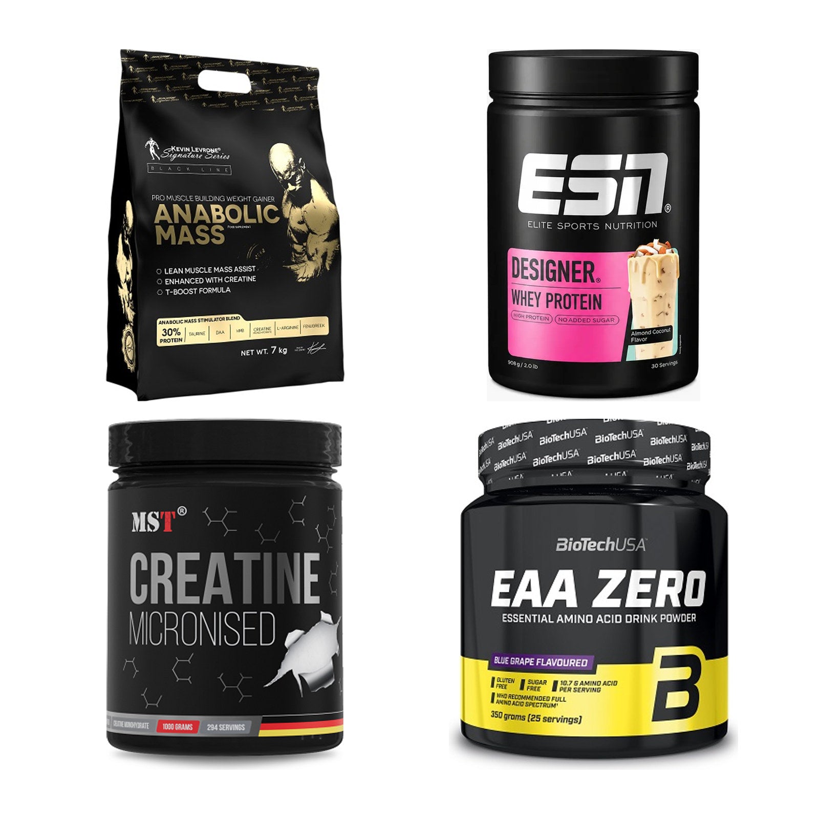 Masseaufbau für Fortgeschrittene: Kevin Levrone Anabolic + 3 weitere – alle enthaltenen Artikel