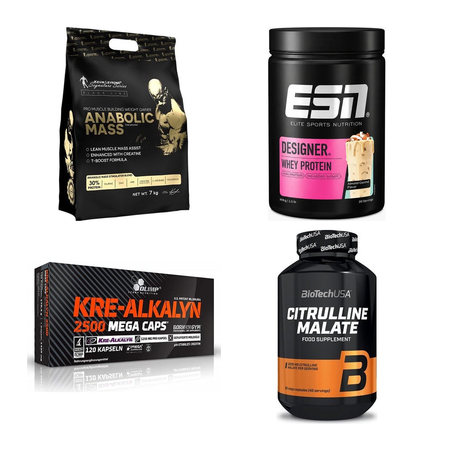 Masseaufbau für Fortgeschrittene: Kevin Levrone Anabolic + 3 weitere – alle enthaltenen Artikel