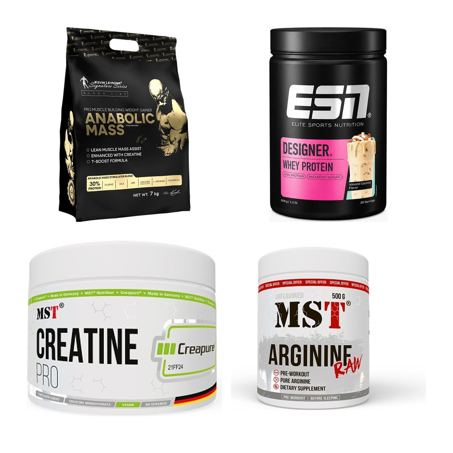 Masseaufbau für Fortgeschrittene: Kevin Levrone Anabolic + 3 weitere – alle enthaltenen Artikel