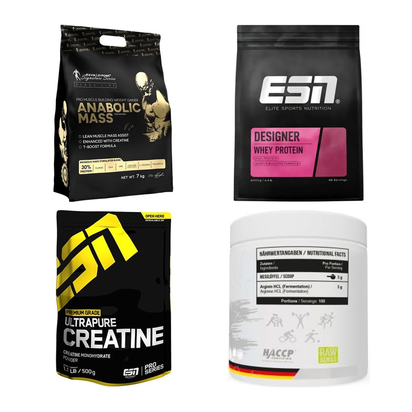 Masseaufbau für Fortgeschrittene: Kevin Levrone Anabolic + 3 weitere – alle enthaltenen Artikel