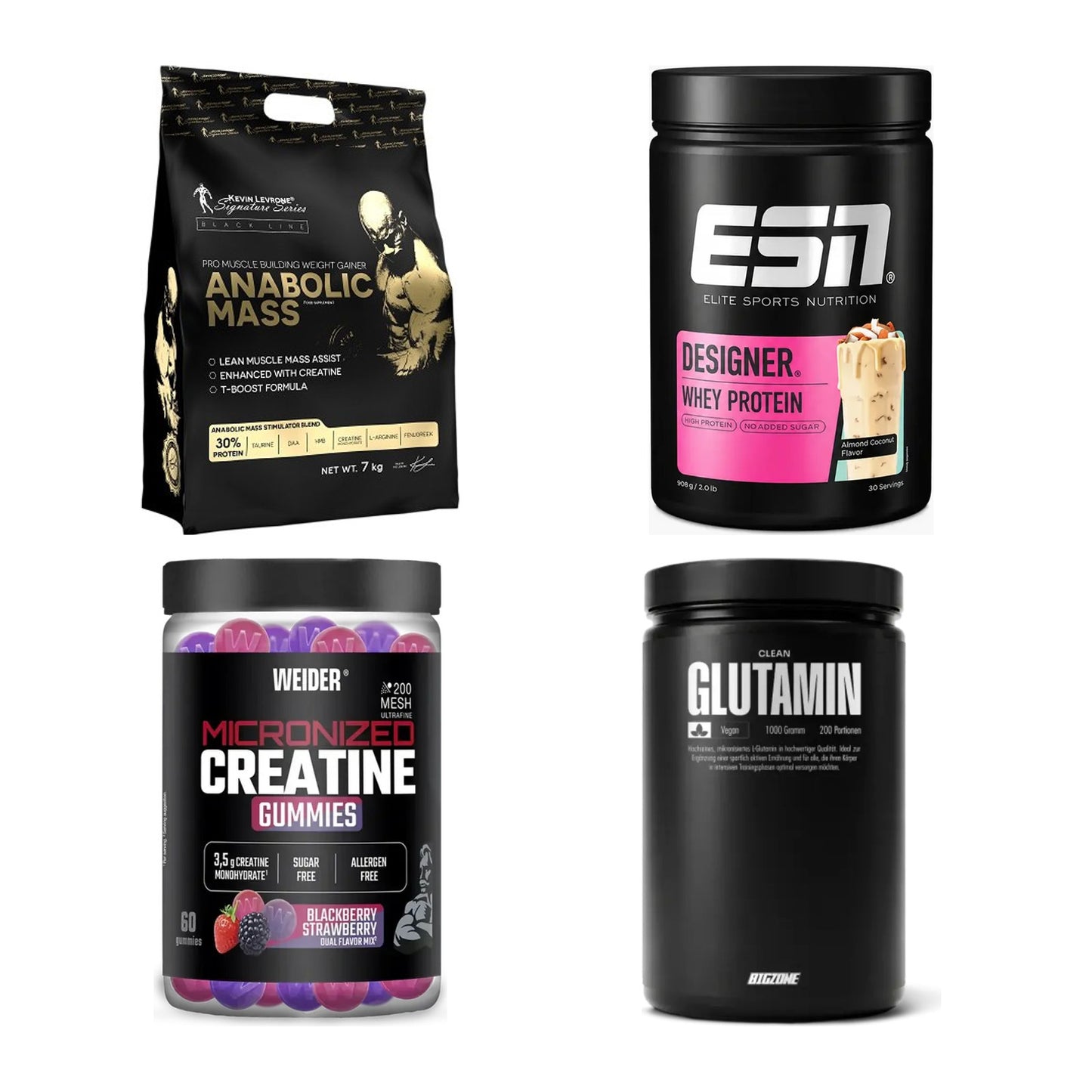 Masseaufbau für Fortgeschrittene: Kevin Levrone Anabolic + 3 weitere – alle enthaltenen Artikel
