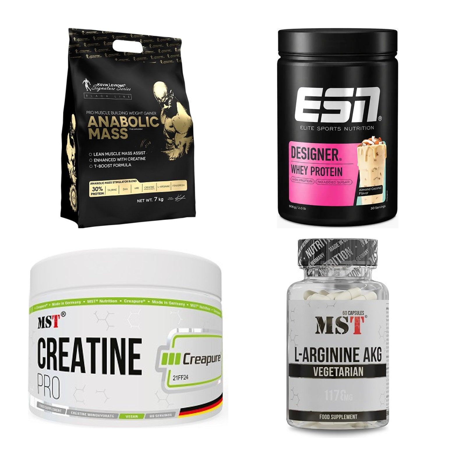 Masseaufbau für Fortgeschrittene: Kevin Levrone Anabolic + 3 weitere – alle enthaltenen Artikel
