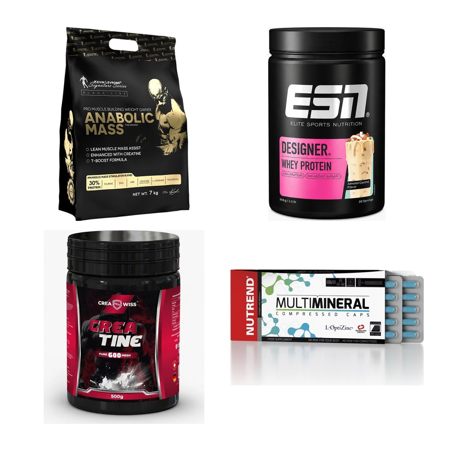 Masseaufbau für Fortgeschrittene: Kevin Levrone Anabolic + 3 weitere – alle enthaltenen Artikel