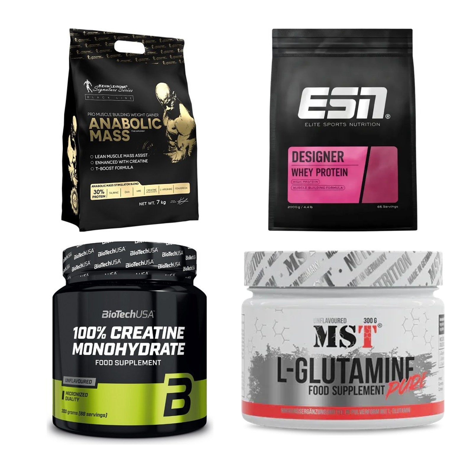 Masseaufbau für Fortgeschrittene: Kevin Levrone Anabolic + 3 weitere – alle enthaltenen Artikel