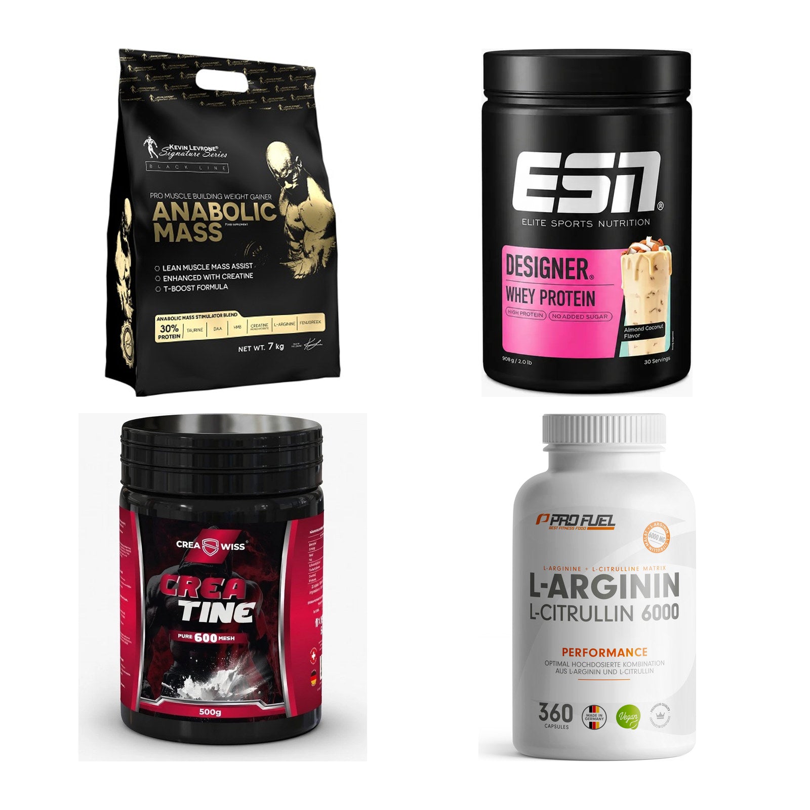 Masseaufbau für Fortgeschrittene: Kevin Levrone Anabolic + 3 weitere – alle enthaltenen Artikel