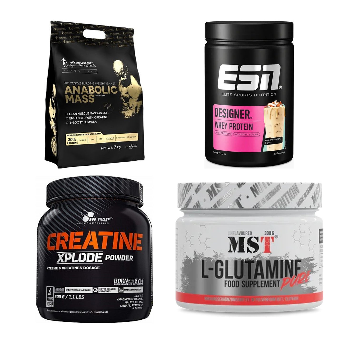 Masseaufbau für Fortgeschrittene: Kevin Levrone Anabolic + 3 weitere – alle enthaltenen Artikel