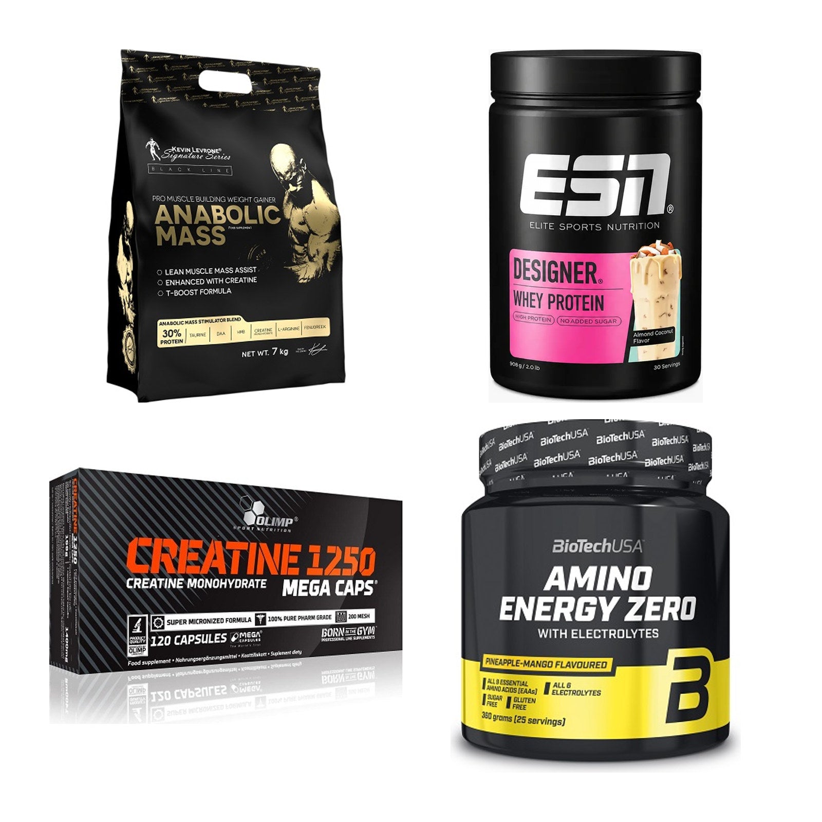 Masseaufbau für Fortgeschrittene: Kevin Levrone Anabolic + 3 weitere – alle enthaltenen Artikel
