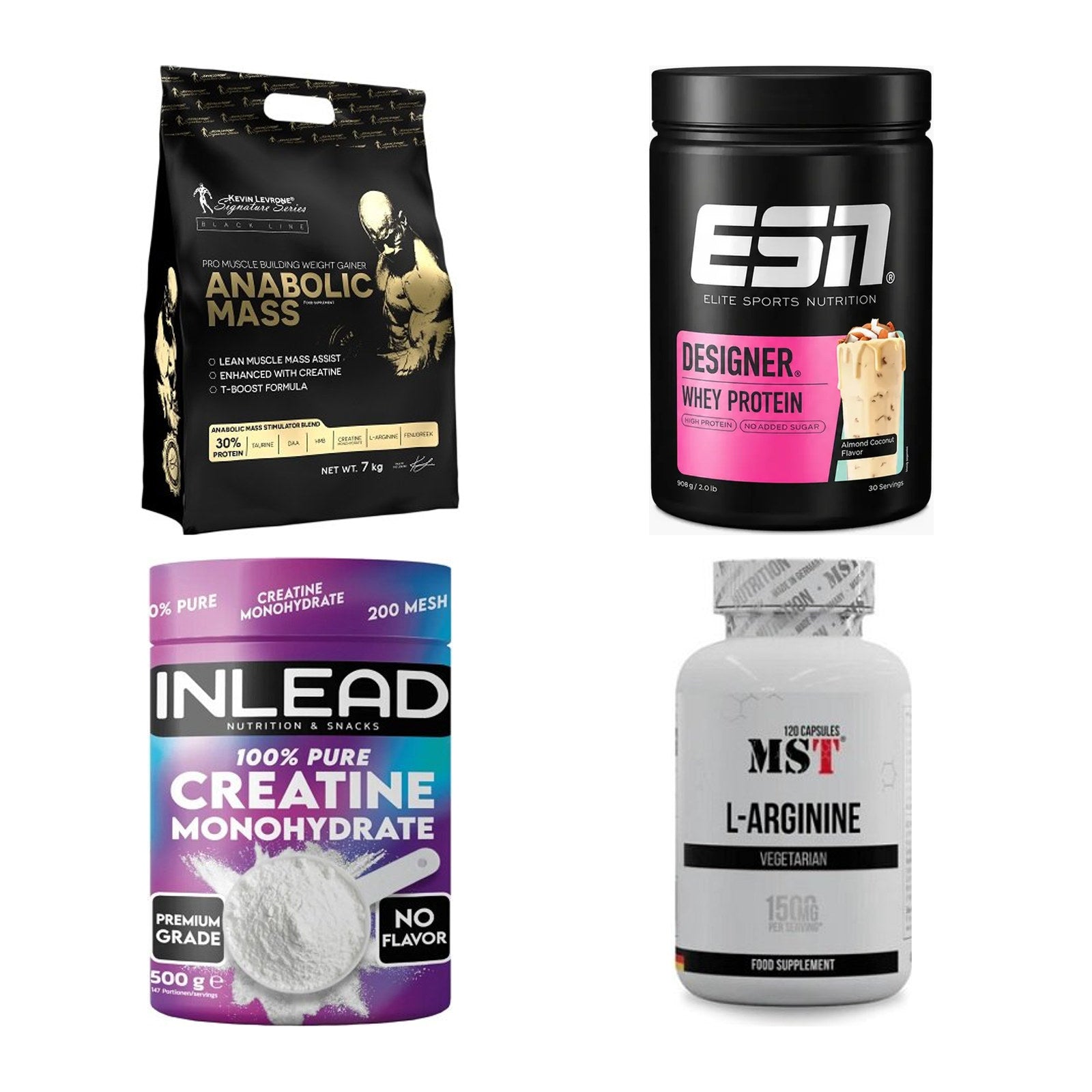 Masseaufbau für Fortgeschrittene: Kevin Levrone Anabolic + 3 weitere – alle enthaltenen Artikel