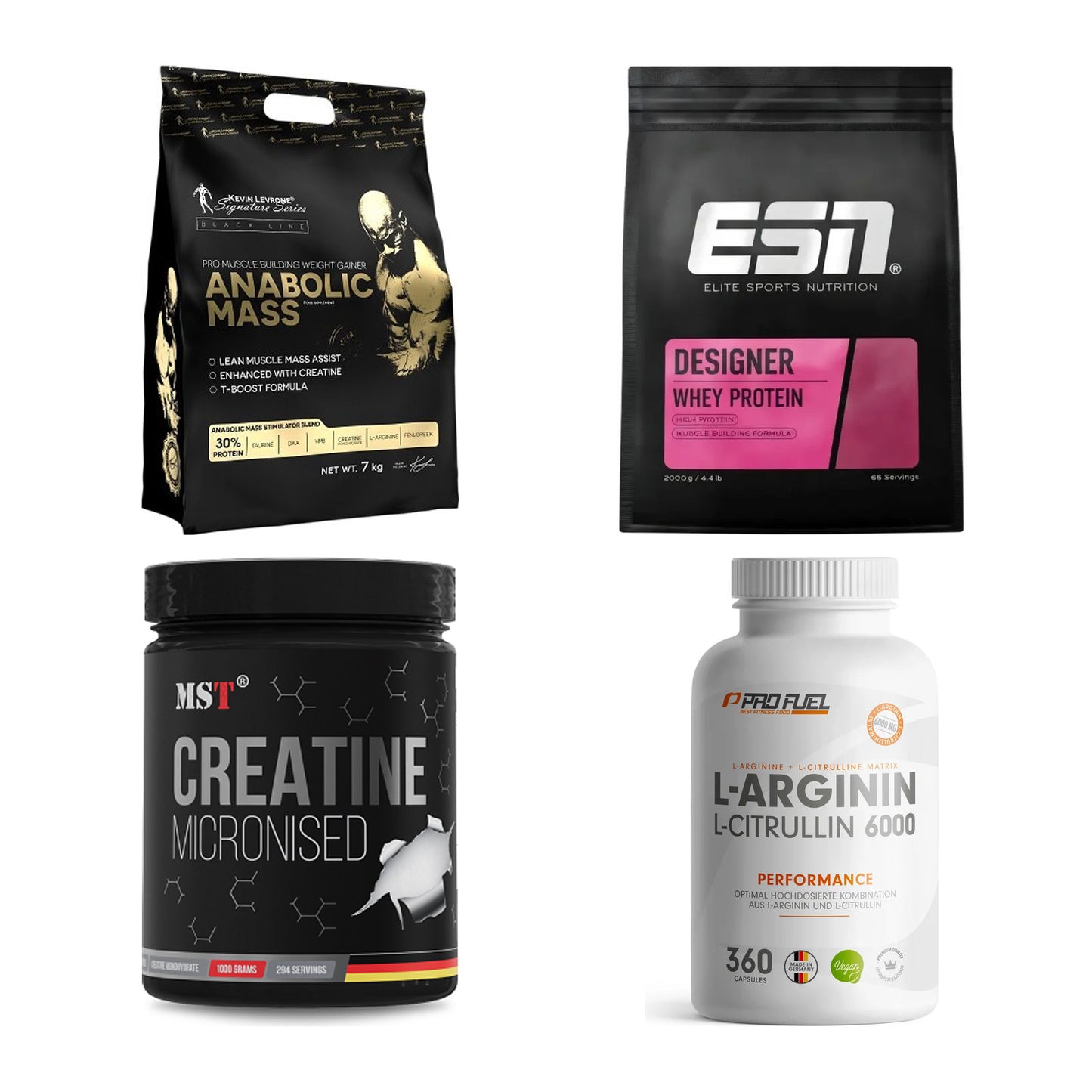 Masseaufbau für Fortgeschrittene: Kevin Levrone Anabolic + 3 weitere – alle enthaltenen Artikel