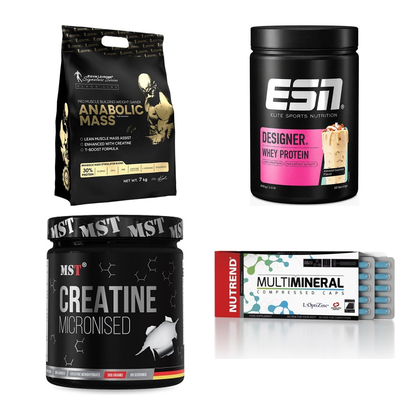Masseaufbau für Fortgeschrittene: Kevin Levrone Anabolic + 3 weitere – alle enthaltenen Artikel