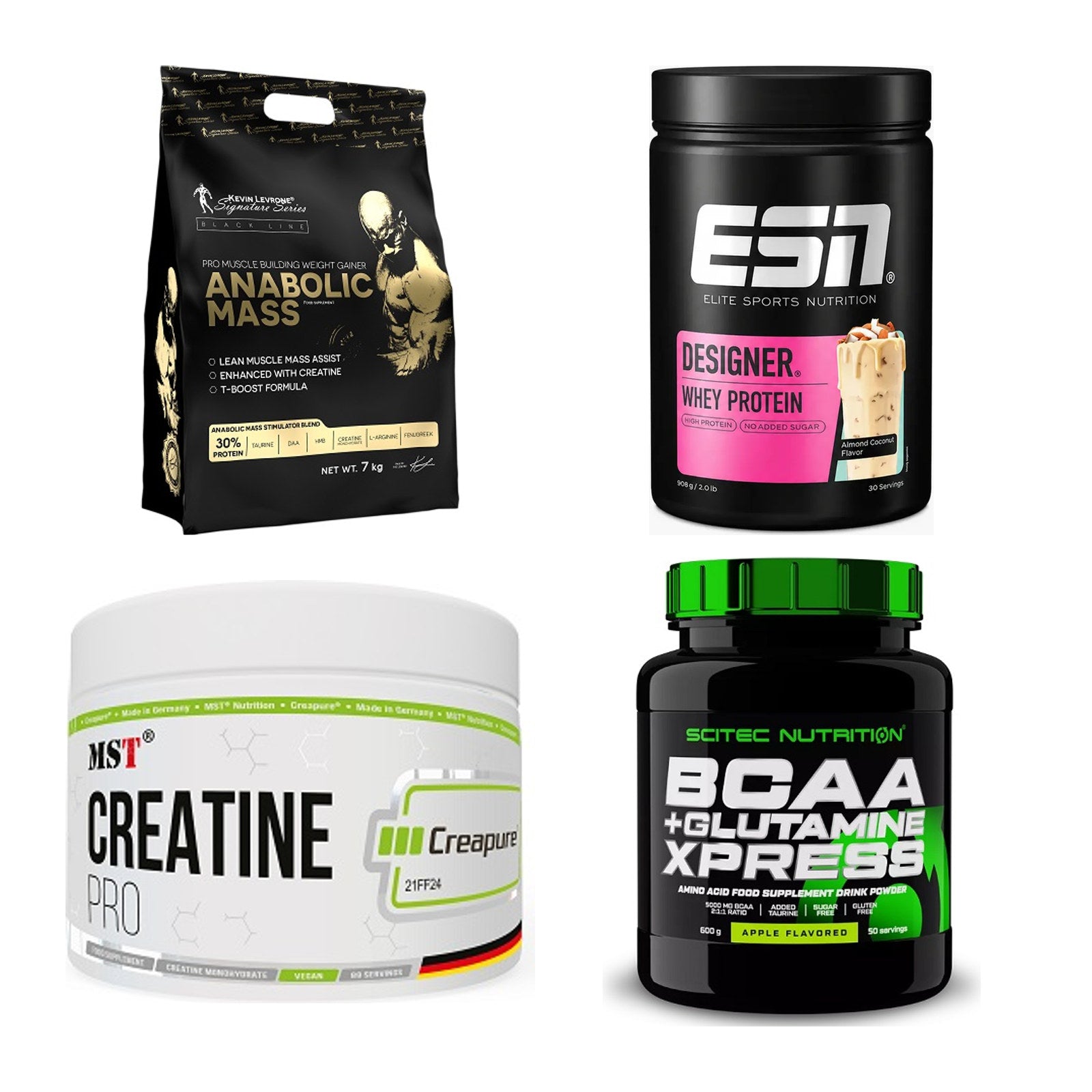 Masseaufbau für Fortgeschrittene: Kevin Levrone Anabolic + 3 weitere – alle enthaltenen Artikel