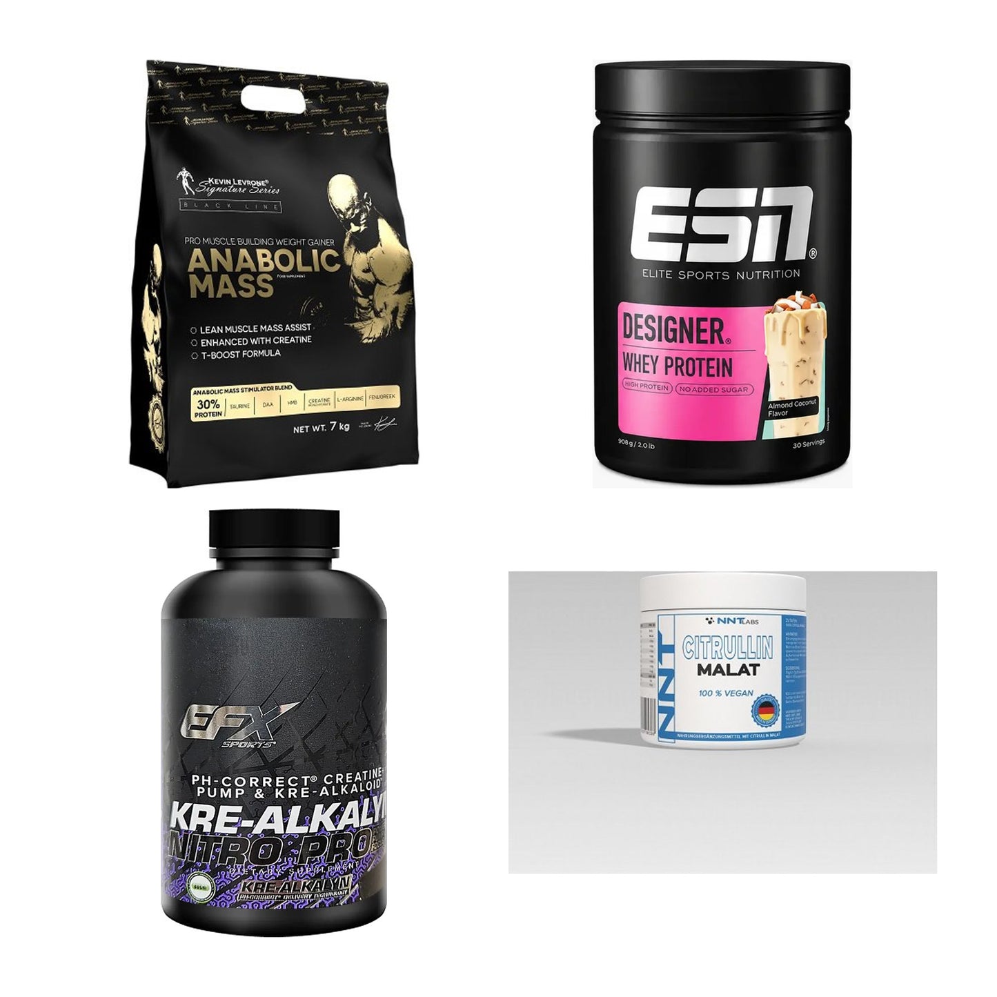 Masseaufbau für Fortgeschrittene: Kevin Levrone Anabolic + 3 weitere – alle enthaltenen Artikel