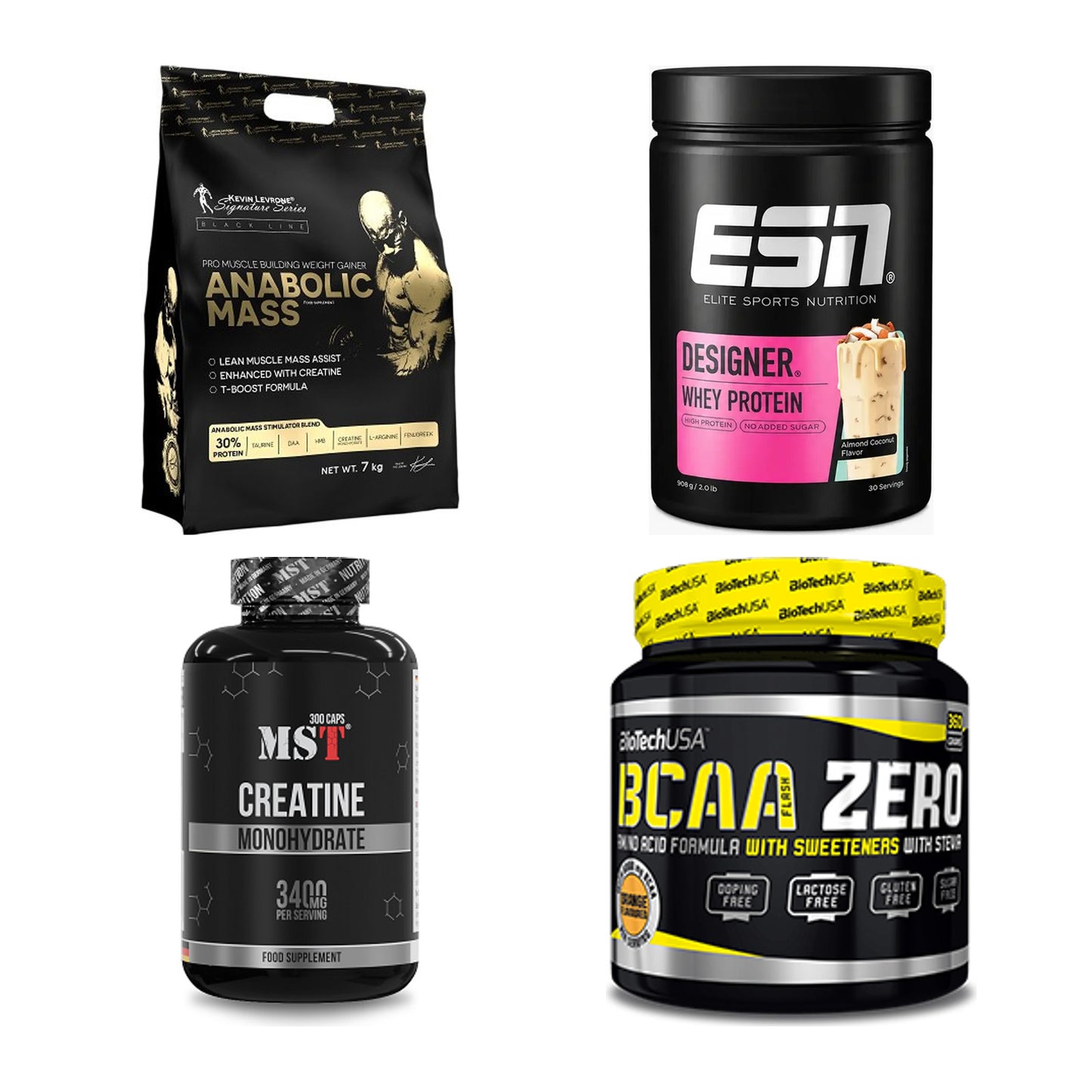 Masseaufbau für Fortgeschrittene: Kevin Levrone Anabolic + 3 weitere – alle enthaltenen Artikel