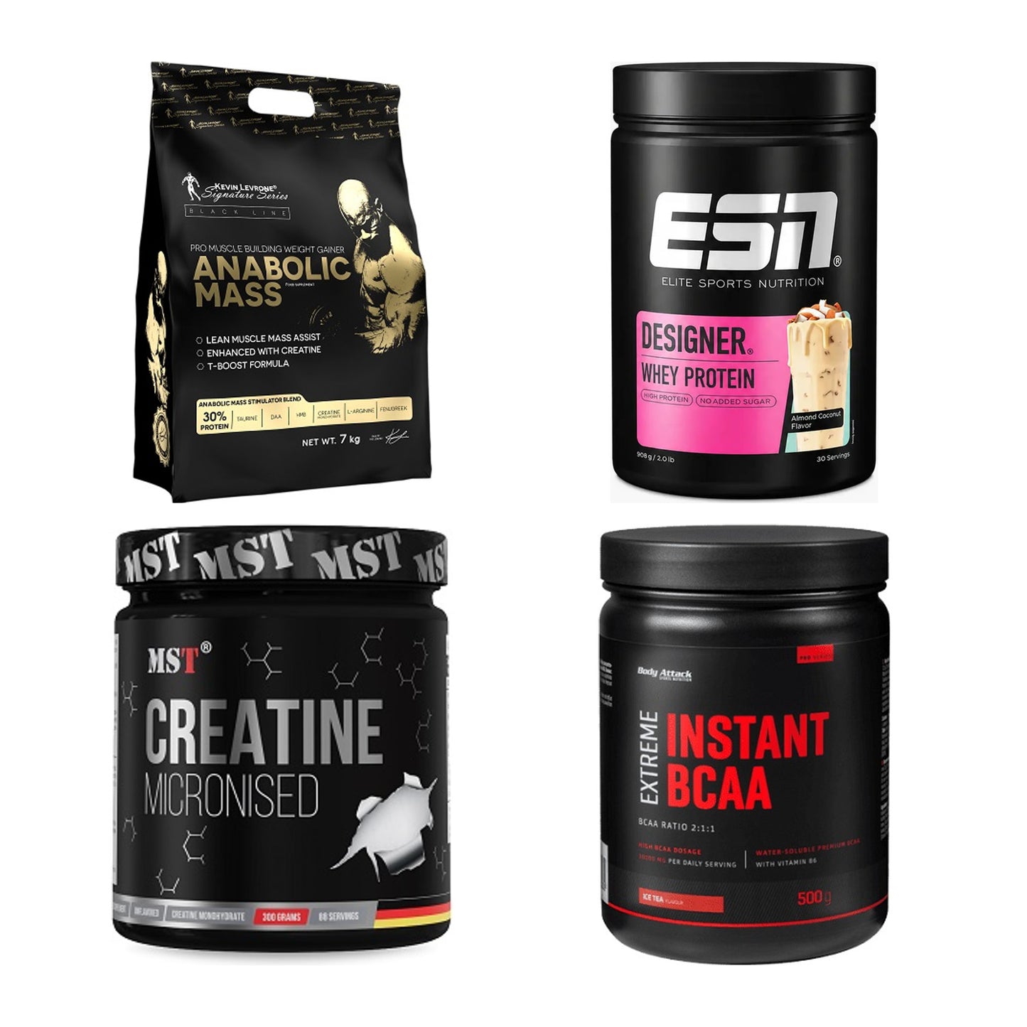 Masseaufbau für Fortgeschrittene: Kevin Levrone Anabolic + 3 weitere – alle enthaltenen Artikel