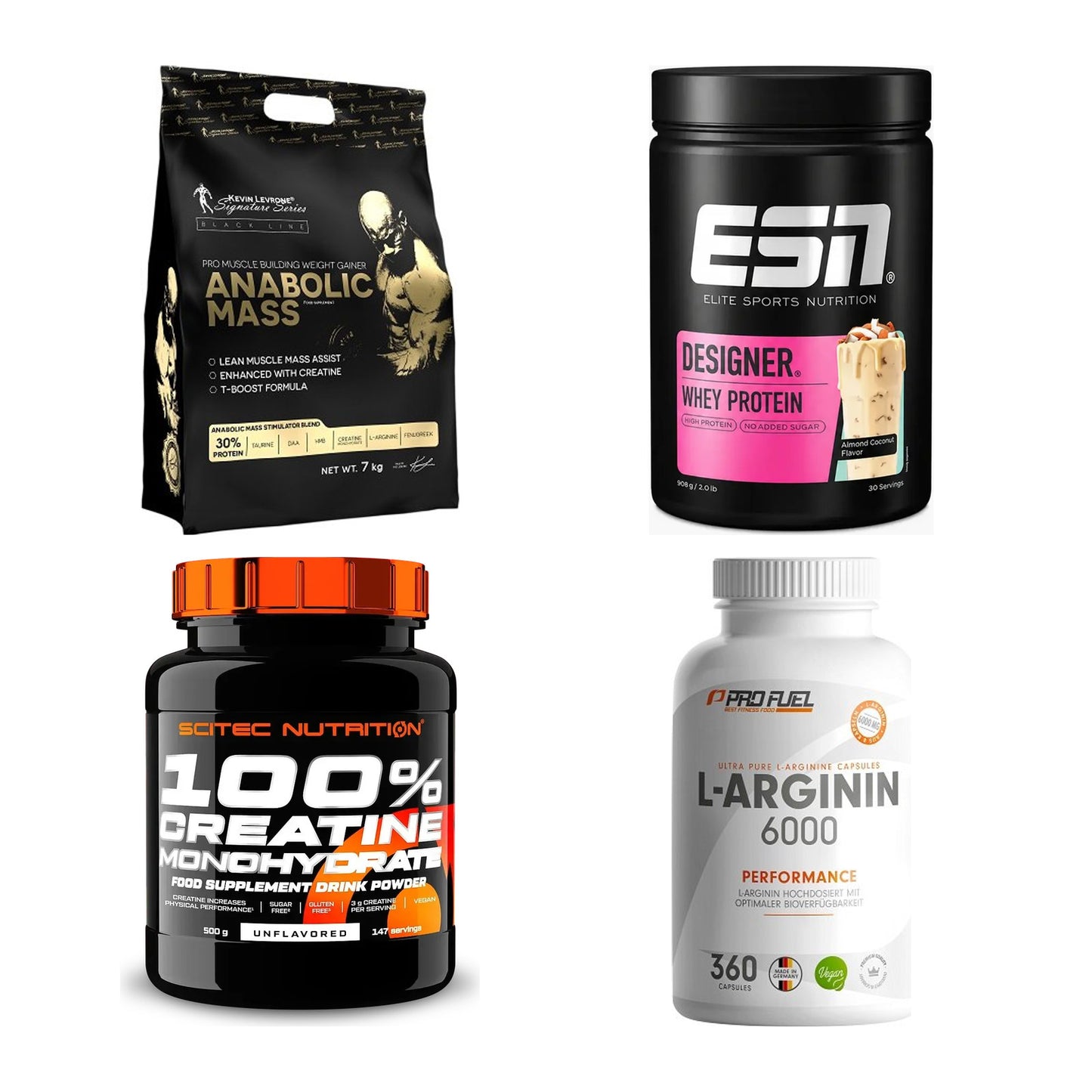 Masseaufbau für Fortgeschrittene: Kevin Levrone Anabolic + 3 weitere – alle enthaltenen Artikel