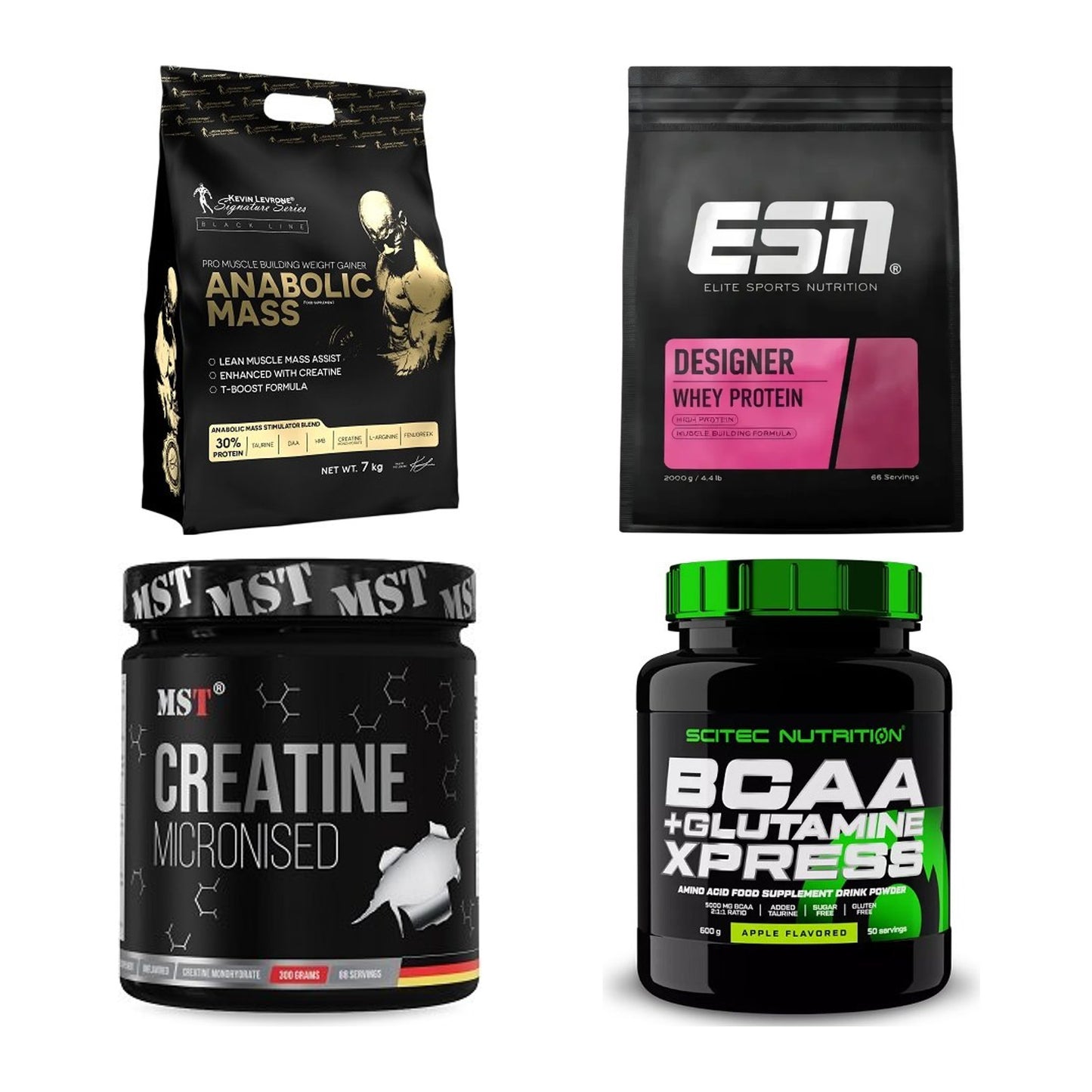 Masseaufbau für Fortgeschrittene: Kevin Levrone Anabolic + 3 weitere – alle enthaltenen Artikel