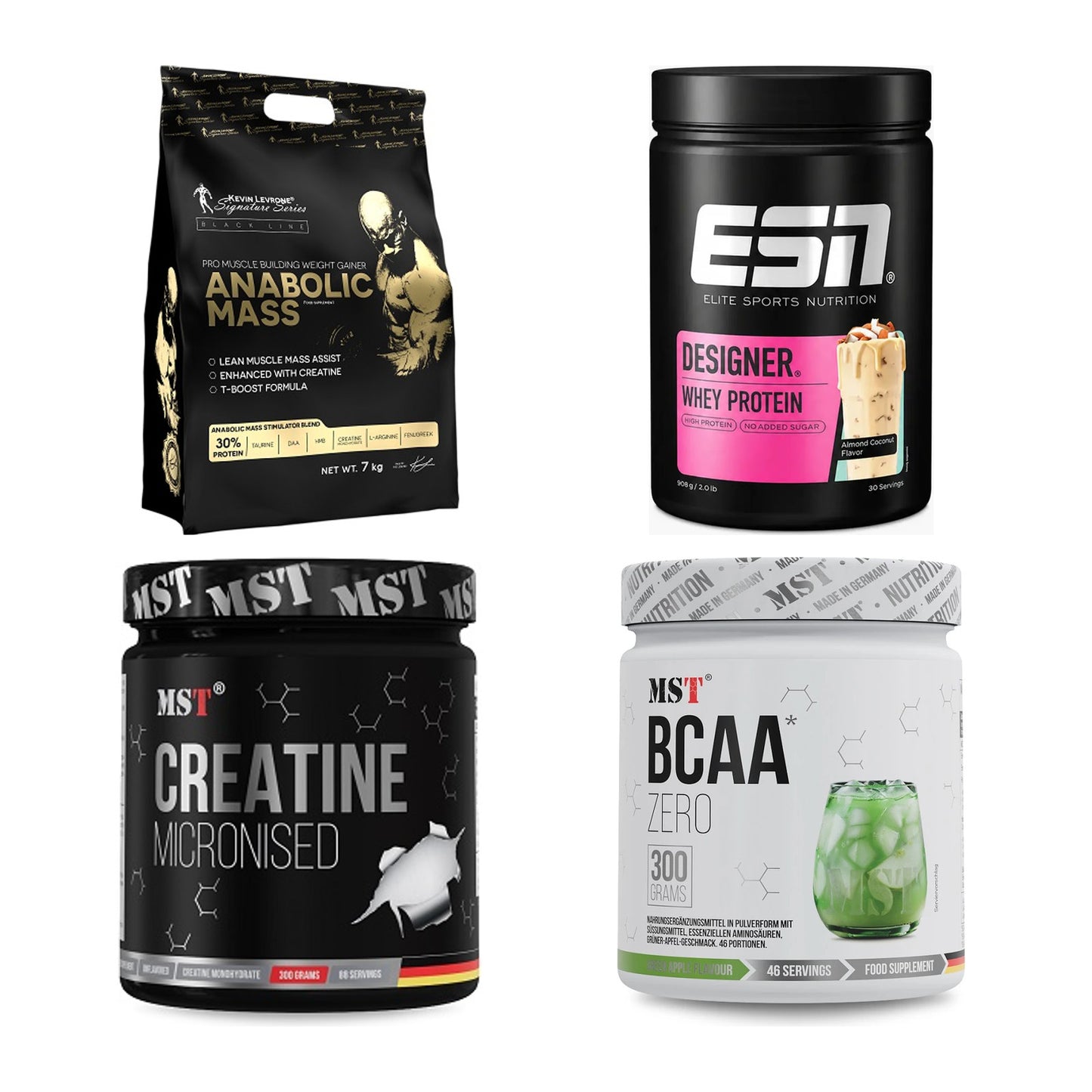 Masseaufbau für Fortgeschrittene: Kevin Levrone Anabolic + 3 weitere – alle enthaltenen Artikel