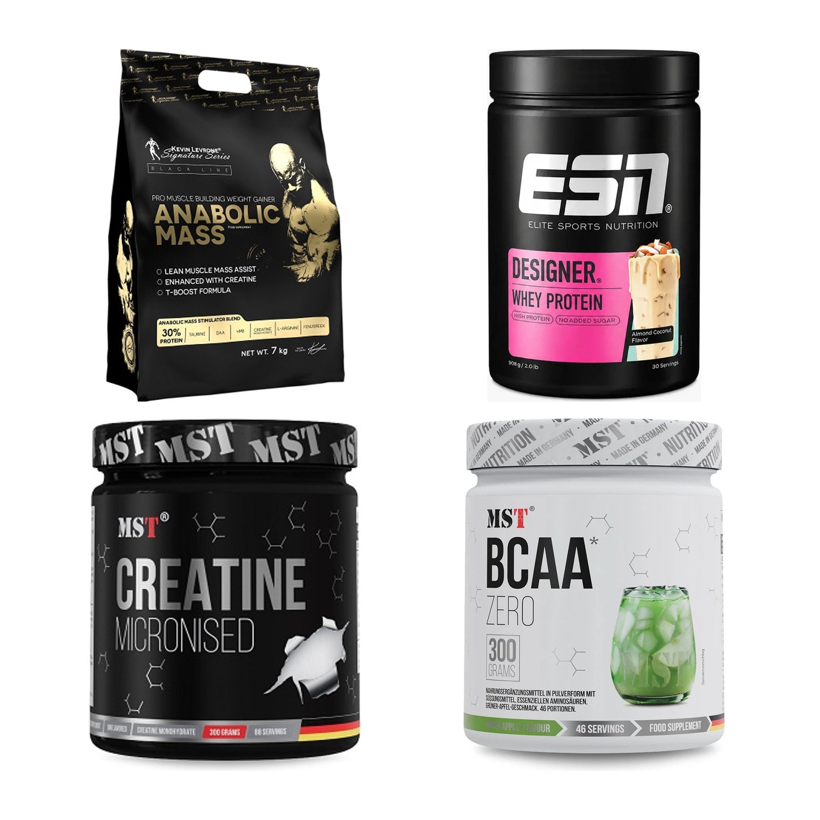 Masseaufbau für Fortgeschrittene: Kevin Levrone Anabolic + 3 weitere – alle enthaltenen Artikel