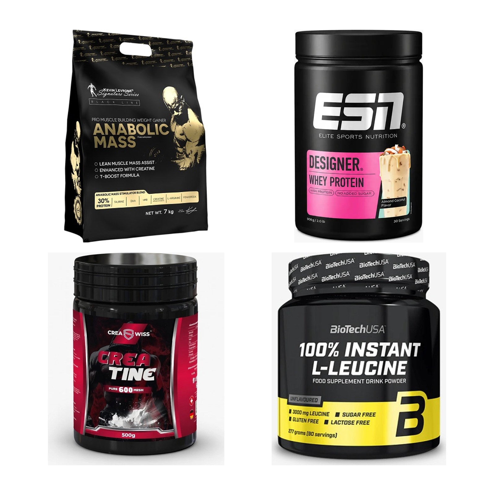 Masseaufbau für Fortgeschrittene: Kevin Levrone Anabolic + 3 weitere – alle enthaltenen Artikel
