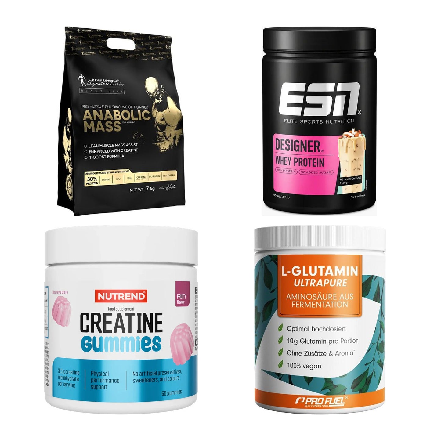 Masseaufbau für Fortgeschrittene: Kevin Levrone Anabolic + 3 weitere – alle enthaltenen Artikel