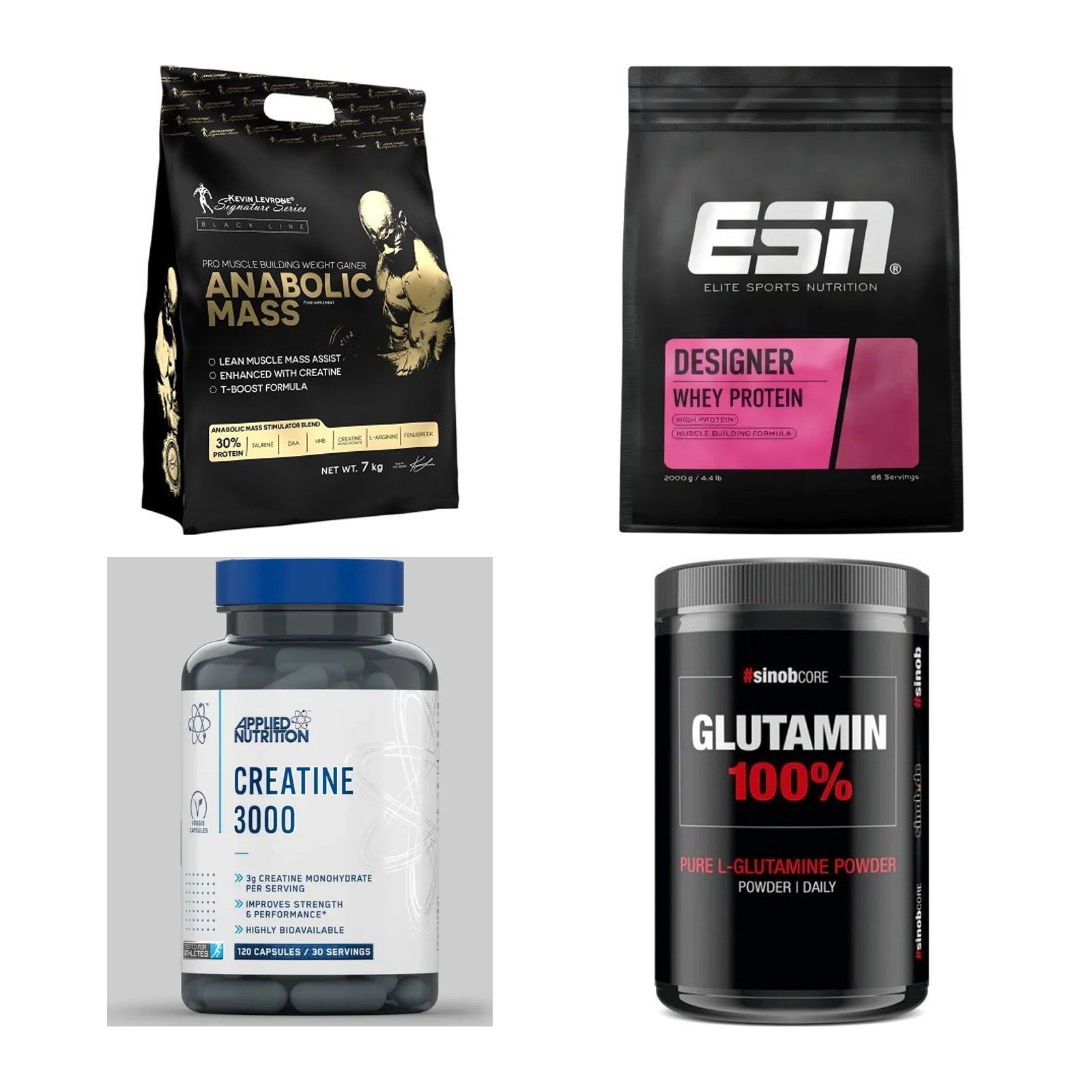 Masseaufbau für Fortgeschrittene: Kevin Levrone Anabolic + 3 weitere – alle enthaltenen Artikel