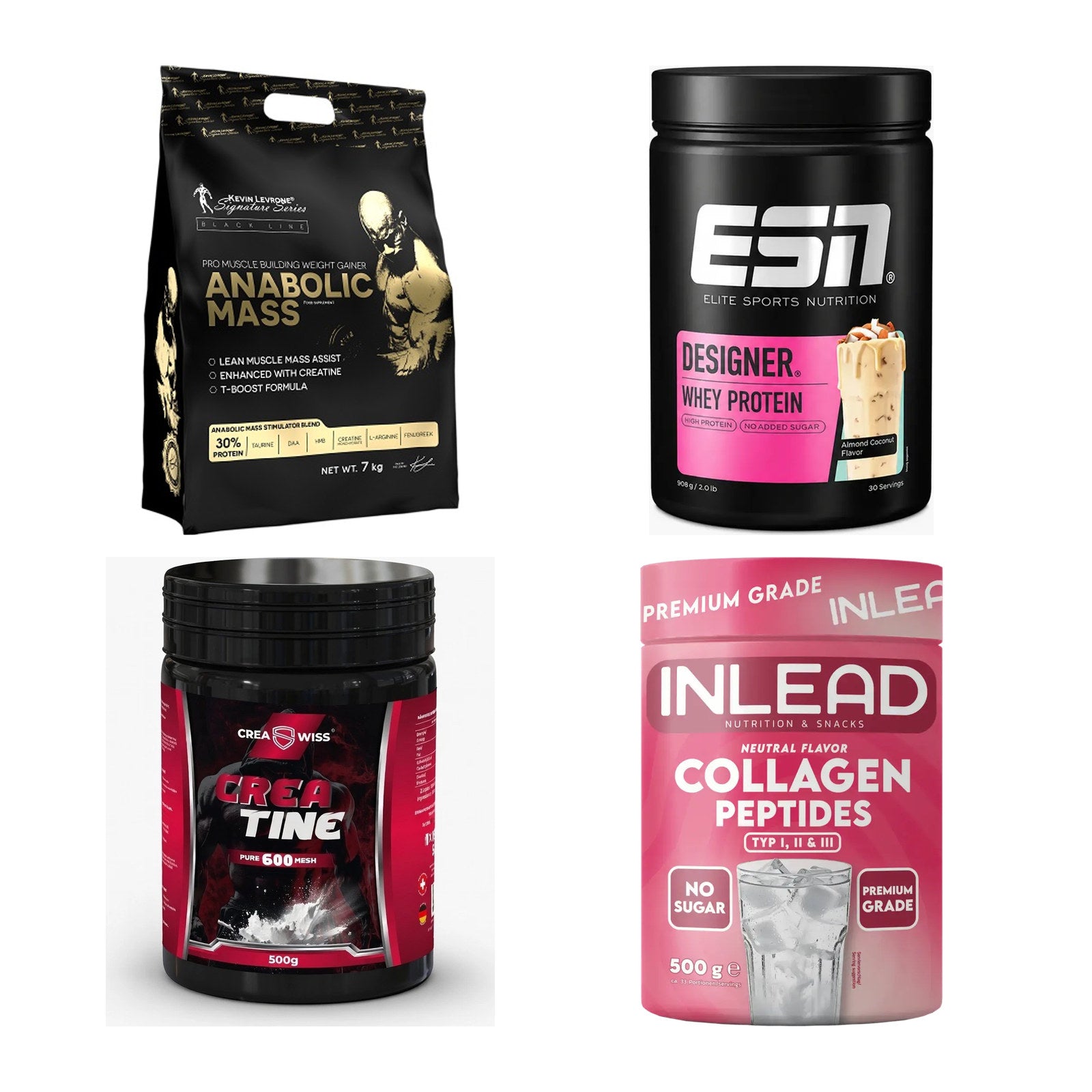 Masseaufbau für Fortgeschrittene: Kevin Levrone Anabolic + 3 weitere – alle enthaltenen Artikel