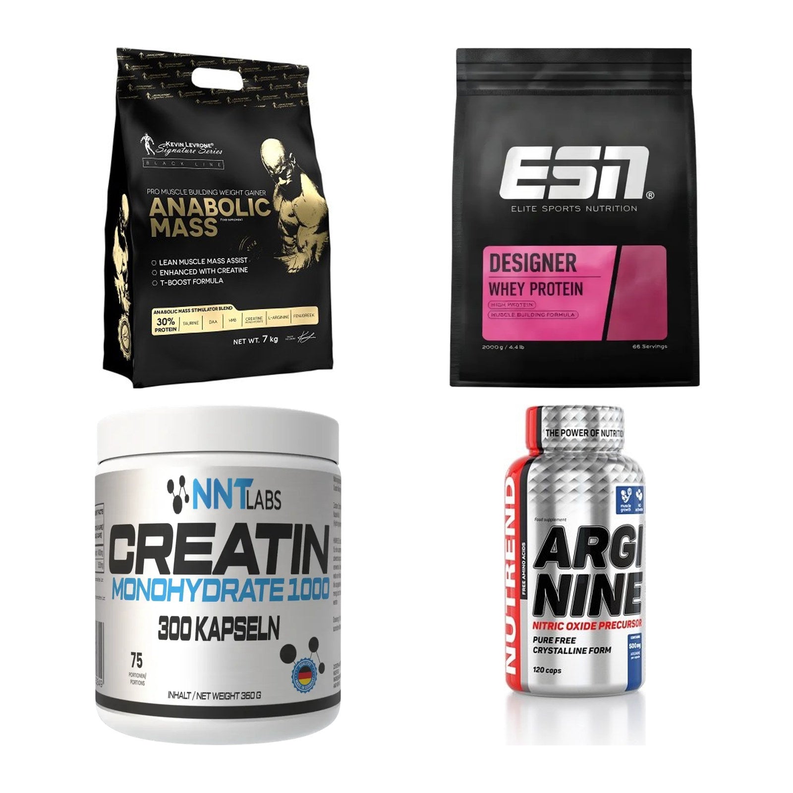 Masseaufbau für Fortgeschrittene: Kevin Levrone Anabolic + 3 weitere – alle enthaltenen Artikel