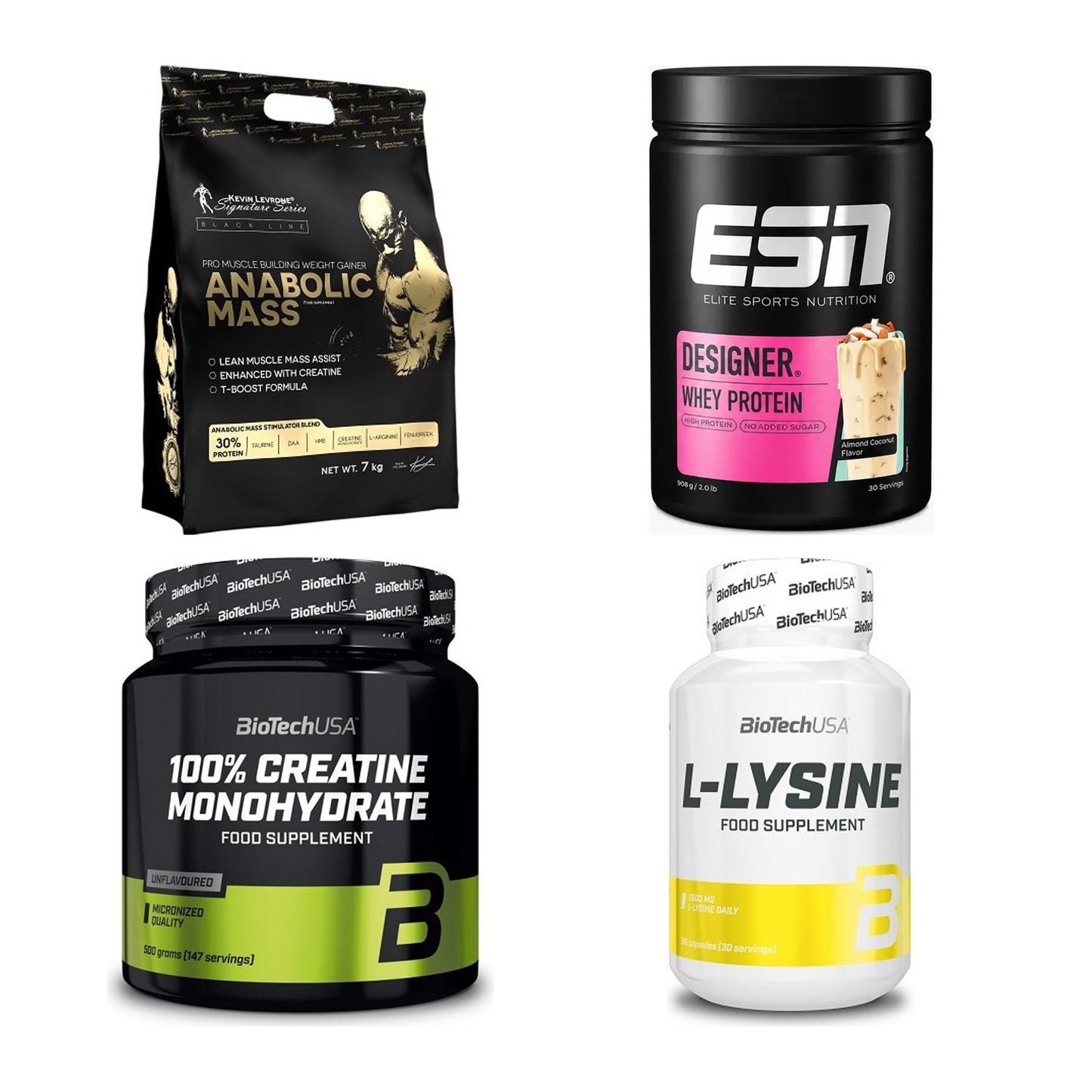 Masseaufbau für Fortgeschrittene: Kevin Levrone Anabolic + 3 weitere – alle enthaltenen Artikel
