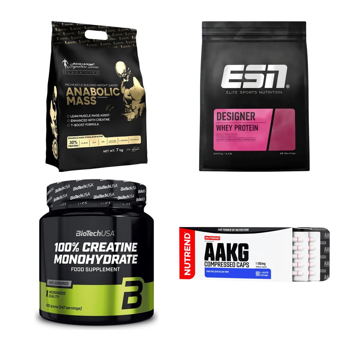 Masseaufbau für Fortgeschrittene: Kevin Levrone Anabolic + 3 weitere – alle enthaltenen Artikel