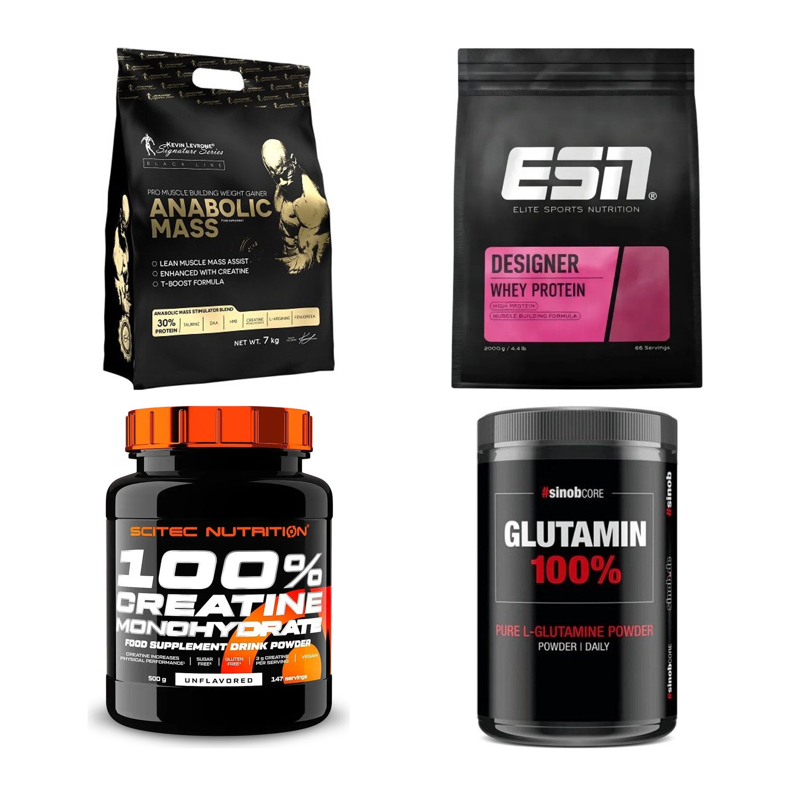 Masseaufbau für Fortgeschrittene: Kevin Levrone Anabolic + 3 weitere – alle enthaltenen Artikel