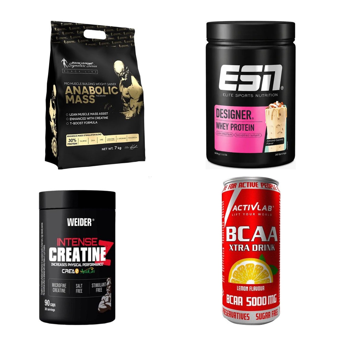 Masseaufbau für Fortgeschrittene: Kevin Levrone Anabolic + 3 weitere – alle enthaltenen Artikel