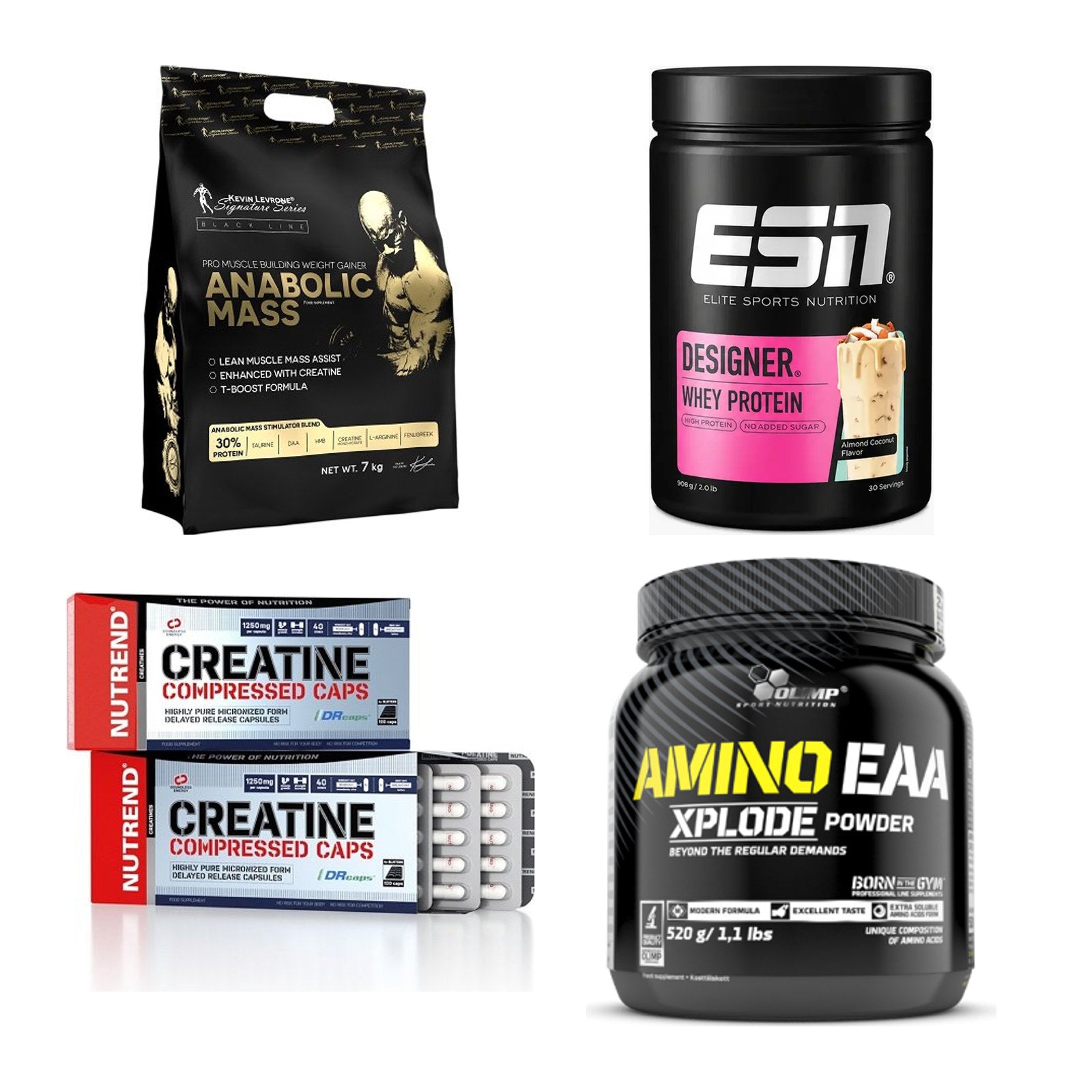 Masseaufbau für Fortgeschrittene: Kevin Levrone Anabolic + 3 weitere – alle enthaltenen Artikel
