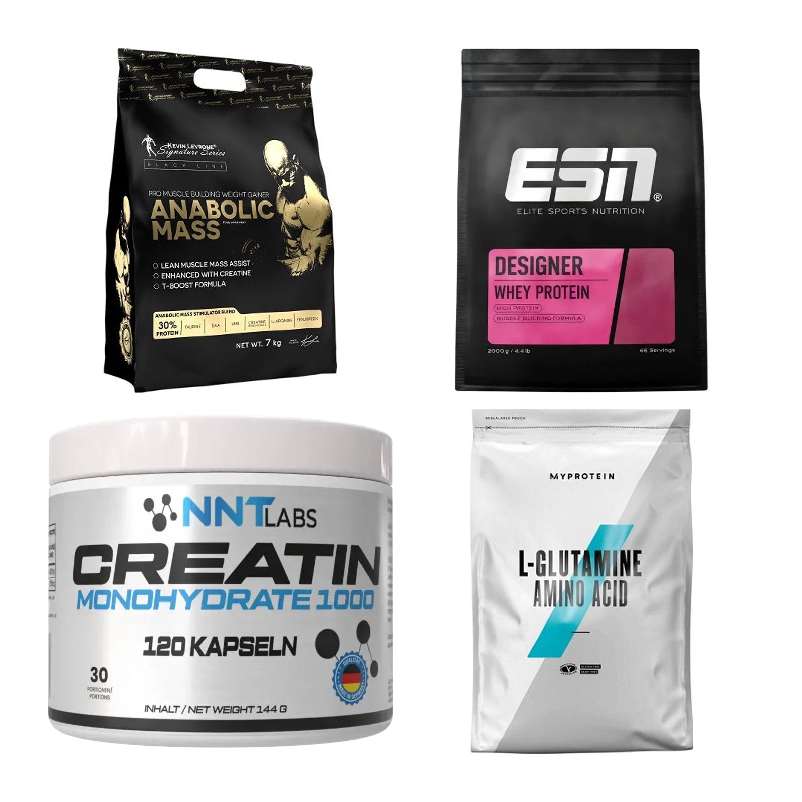 Masseaufbau für Fortgeschrittene: Kevin Levrone Anabolic + 3 weitere – alle enthaltenen Artikel