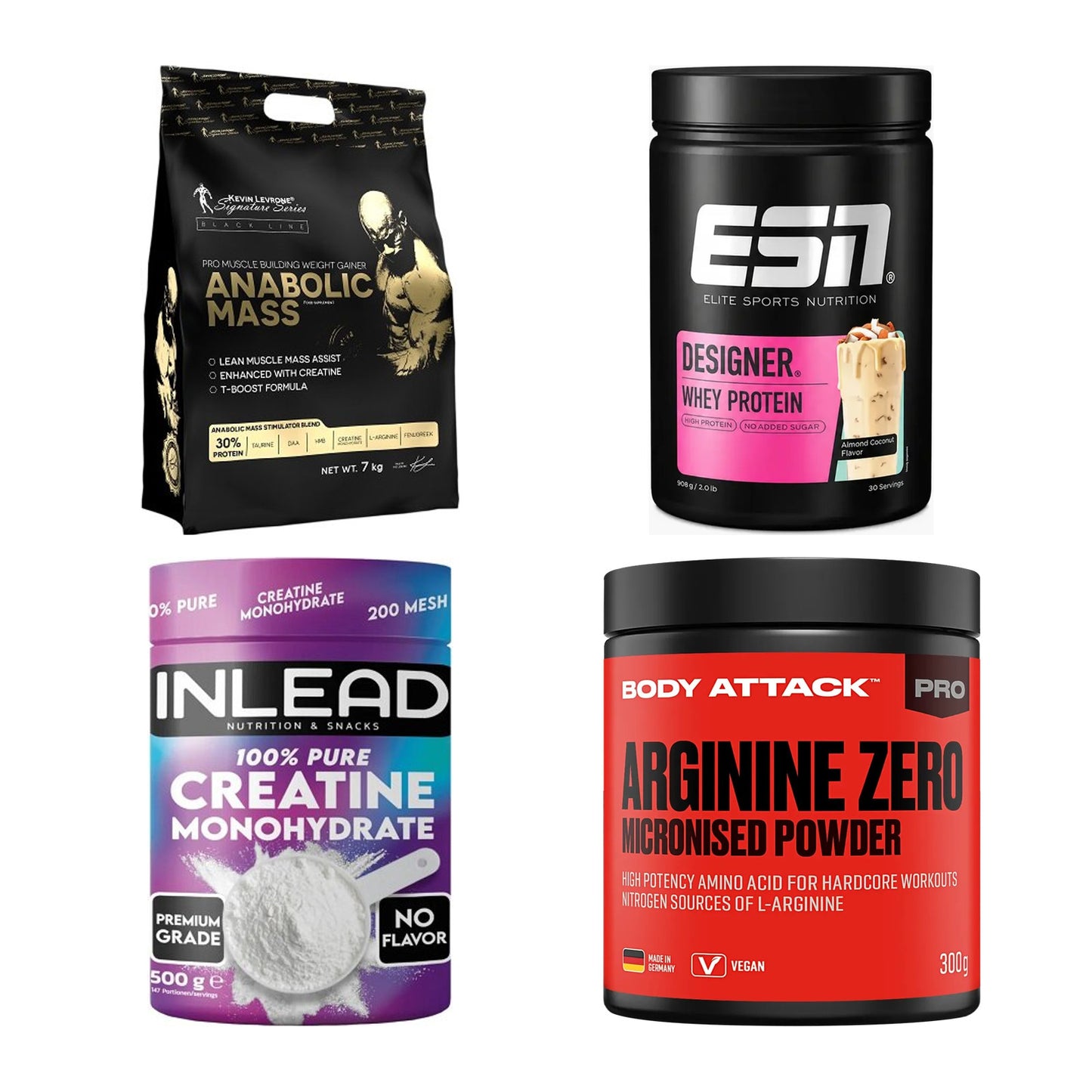 Masseaufbau für Fortgeschrittene: Kevin Levrone Anabolic + 3 weitere – alle enthaltenen Artikel