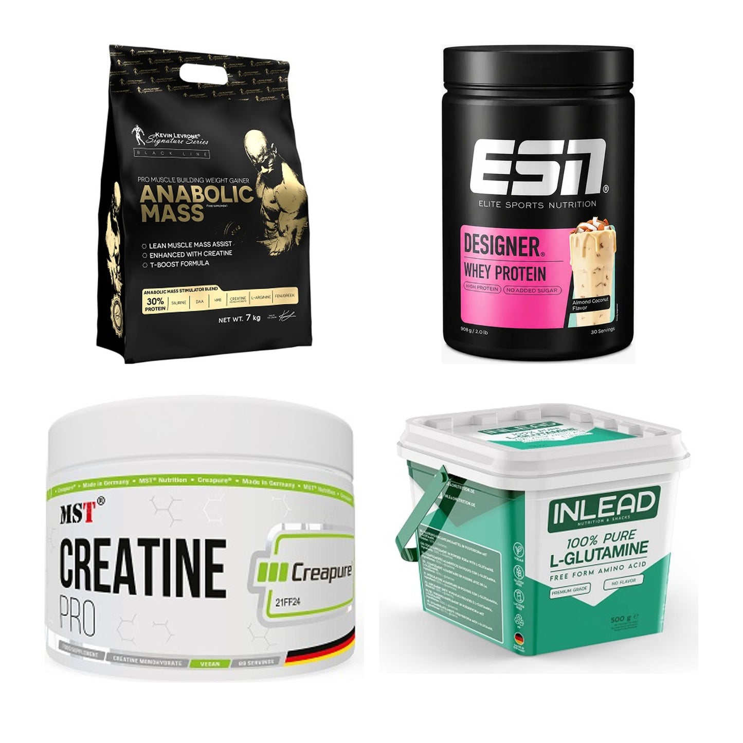 Masseaufbau für Fortgeschrittene: Kevin Levrone Anabolic + 3 weitere – alle enthaltenen Artikel