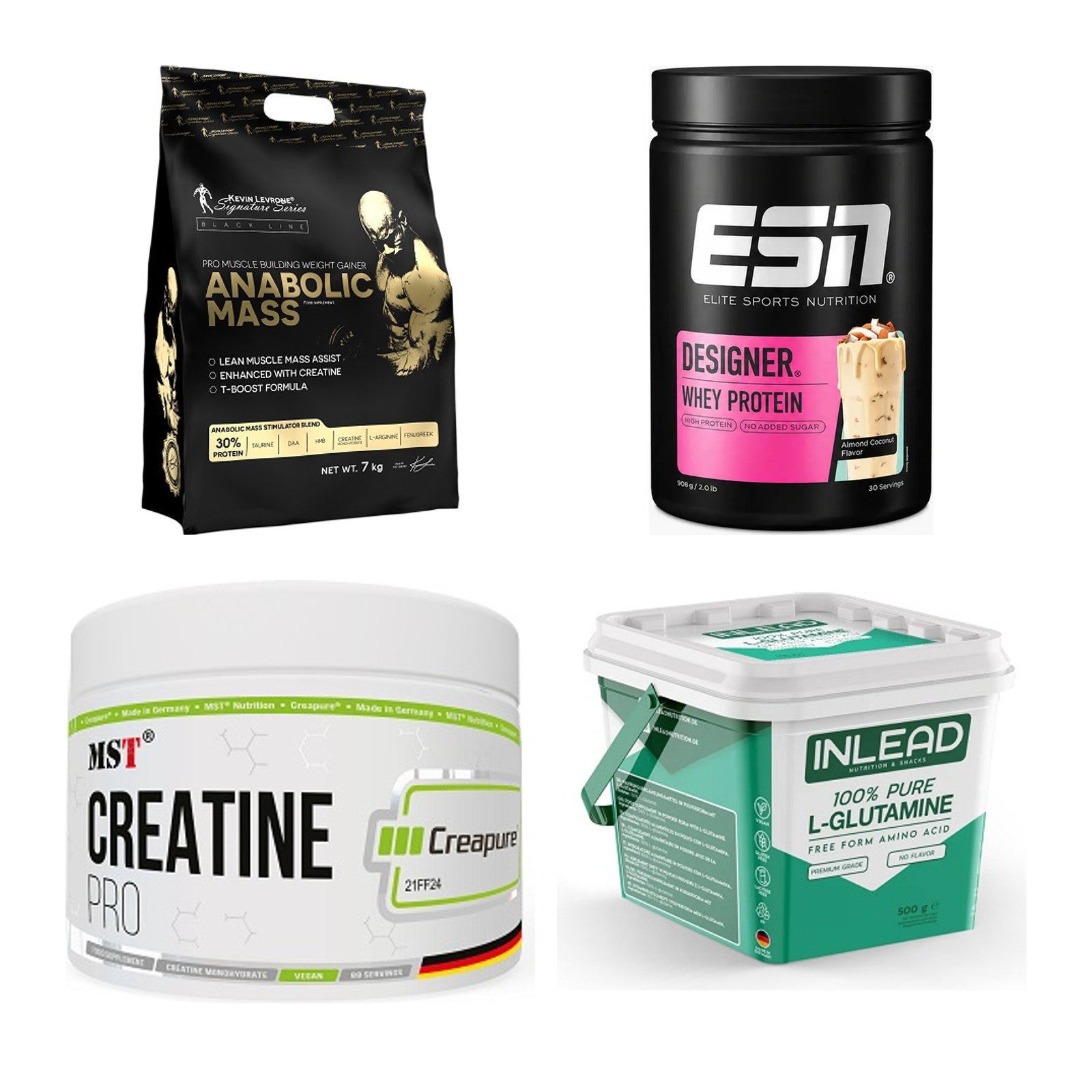 Masseaufbau für Fortgeschrittene: Kevin Levrone Anabolic + 3 weitere – alle enthaltenen Artikel