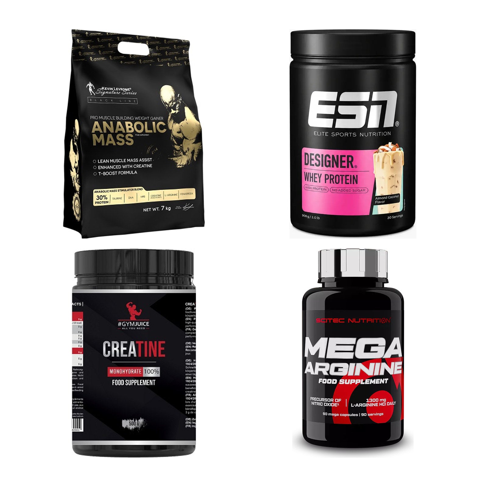 Masseaufbau für Fortgeschrittene: Kevin Levrone Anabolic + 3 weitere – alle enthaltenen Artikel