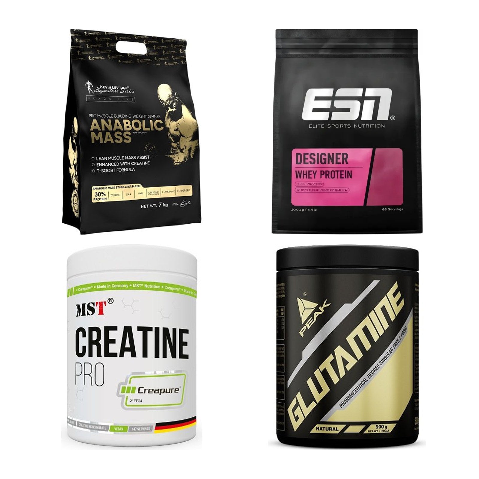 Masseaufbau für Fortgeschrittene: Kevin Levrone Anabolic + 3 weitere – alle enthaltenen Artikel