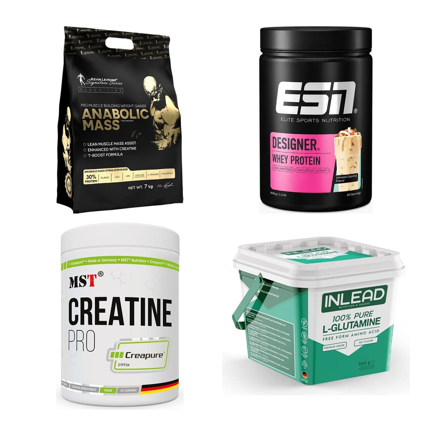 Masseaufbau für Fortgeschrittene: Kevin Levrone Anabolic + 3 weitere – alle enthaltenen Artikel