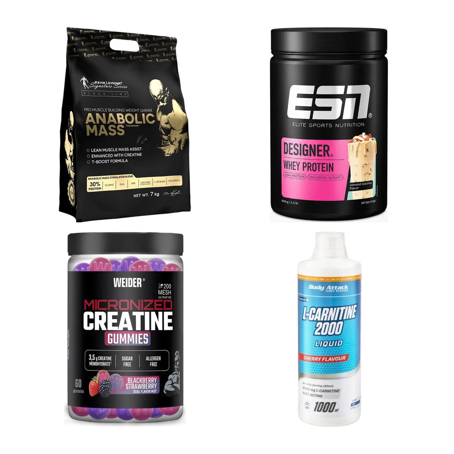 Masseaufbau für Fortgeschrittene: Kevin Levrone Anabolic + 3 weitere – alle enthaltenen Artikel