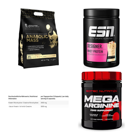 Masseaufbau für Fortgeschrittene: Kevin Levrone Anabolic + 3 weitere – alle enthaltenen Artikel