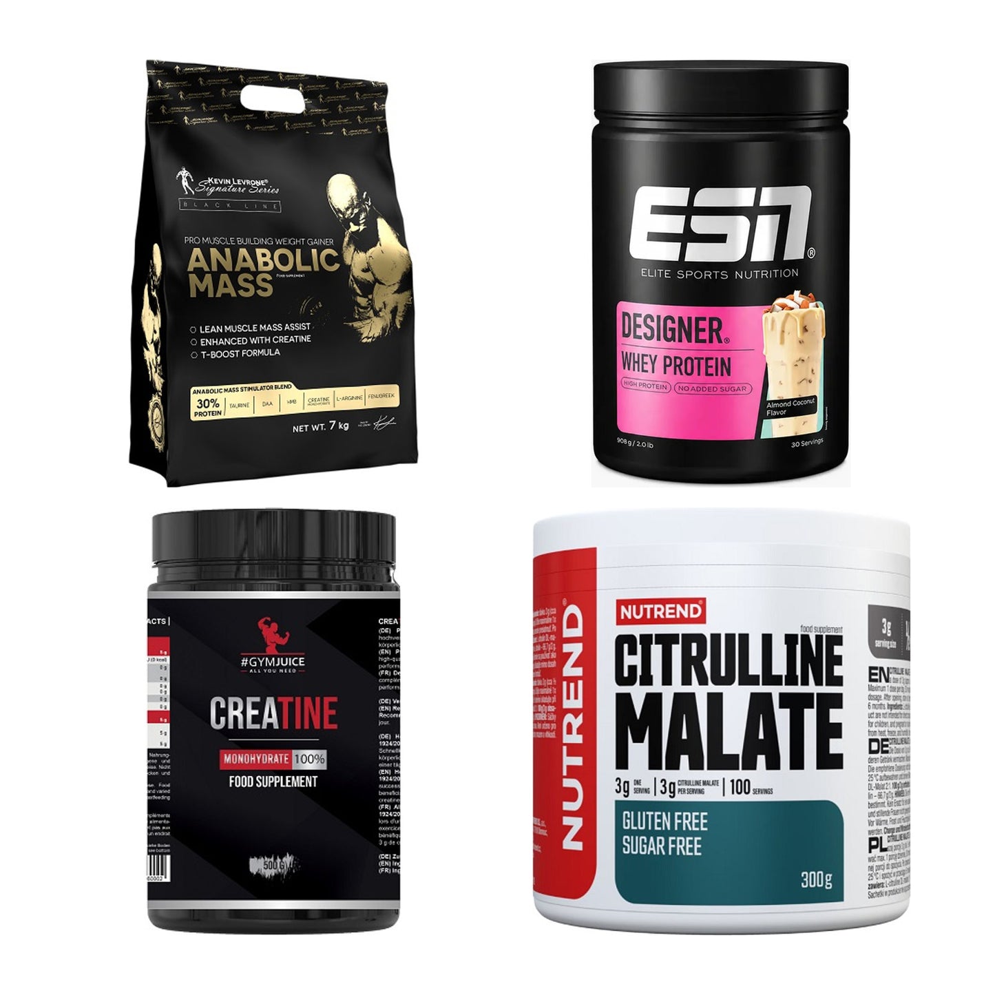 Masseaufbau für Fortgeschrittene: Kevin Levrone Anabolic + 3 weitere – alle enthaltenen Artikel