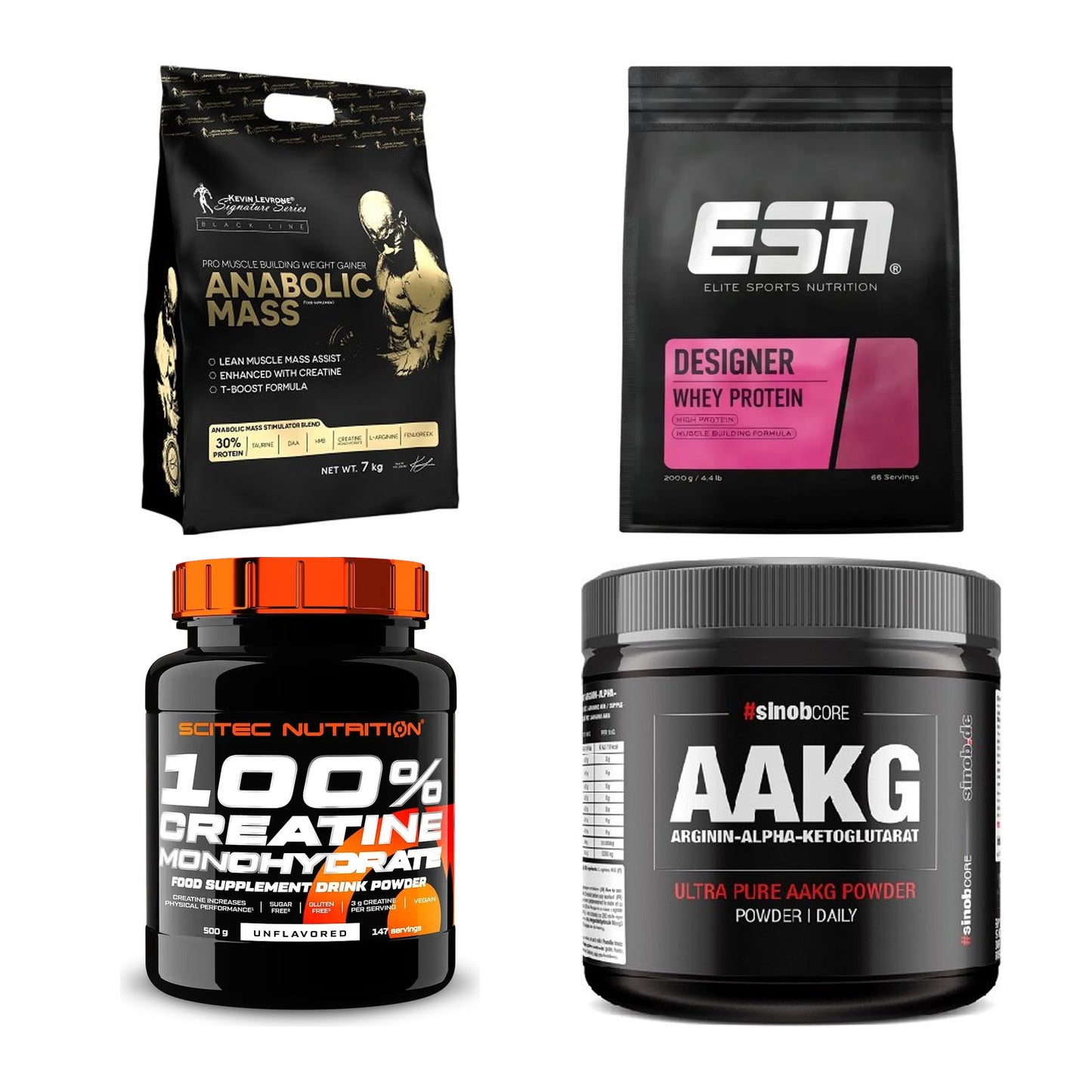 Masseaufbau für Fortgeschrittene: Kevin Levrone Anabolic + 3 weitere – alle enthaltenen Artikel