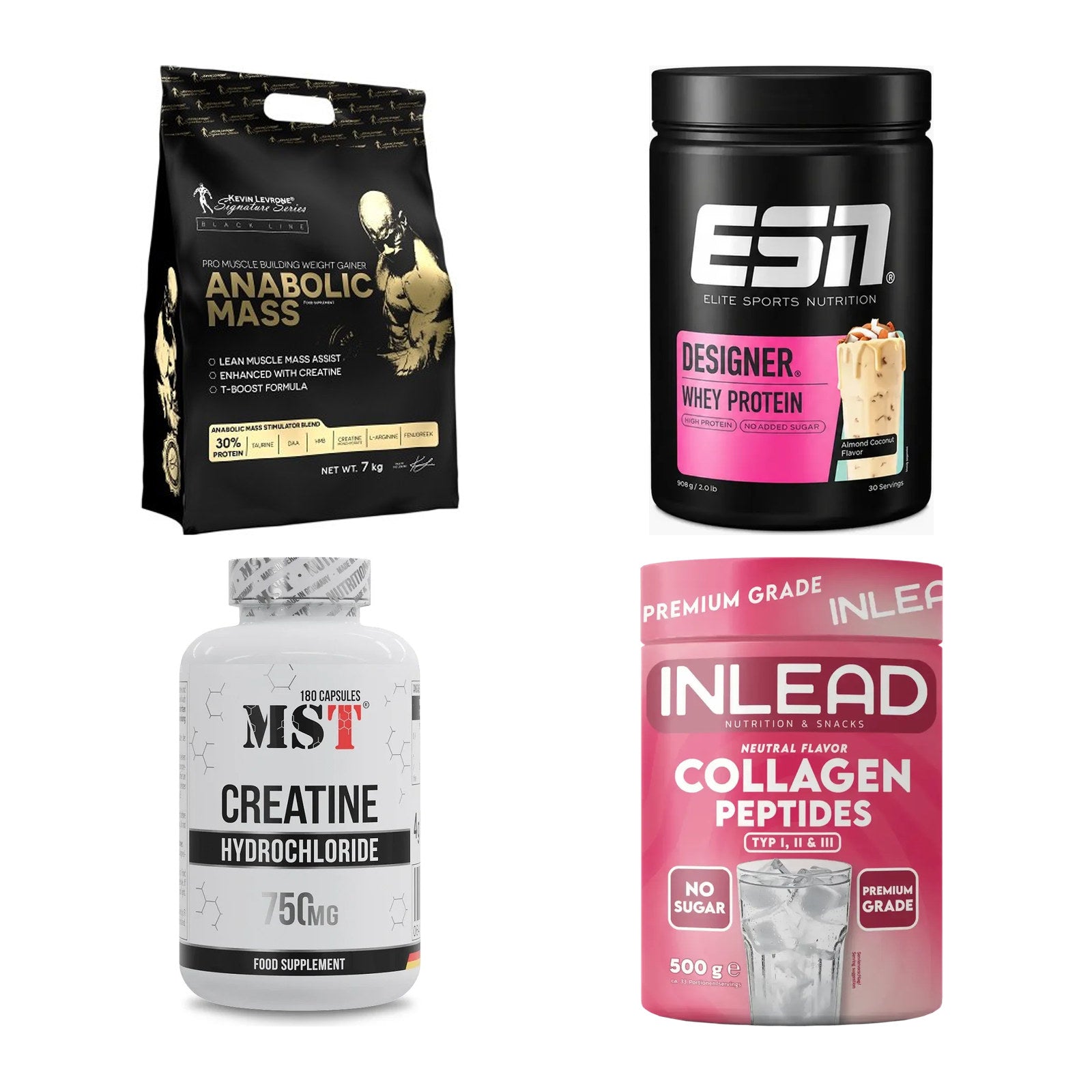 Masseaufbau für Fortgeschrittene: Kevin Levrone Anabolic + 3 weitere – alle enthaltenen Artikel