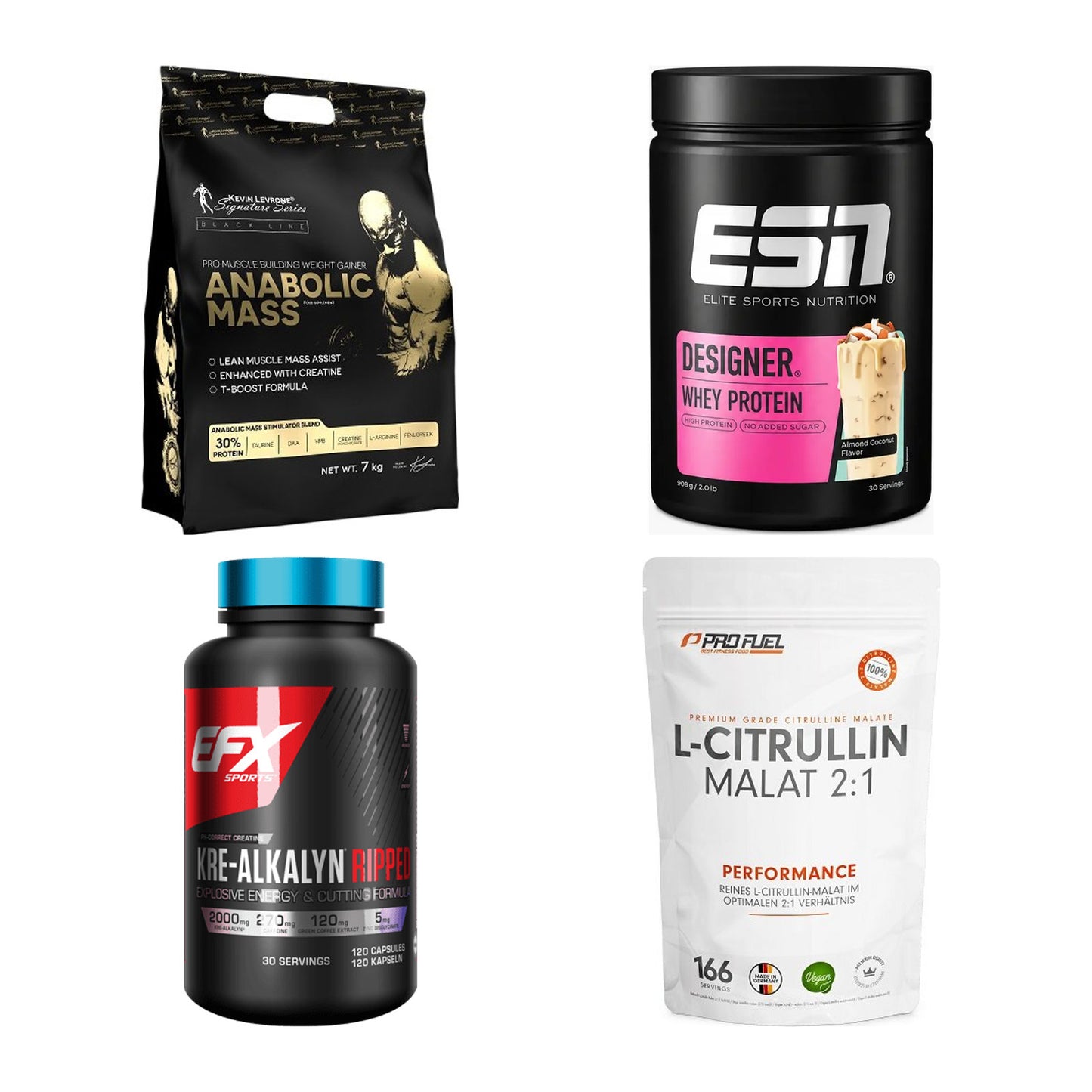 Masseaufbau für Fortgeschrittene: Kevin Levrone Anabolic + 3 weitere – alle enthaltenen Artikel