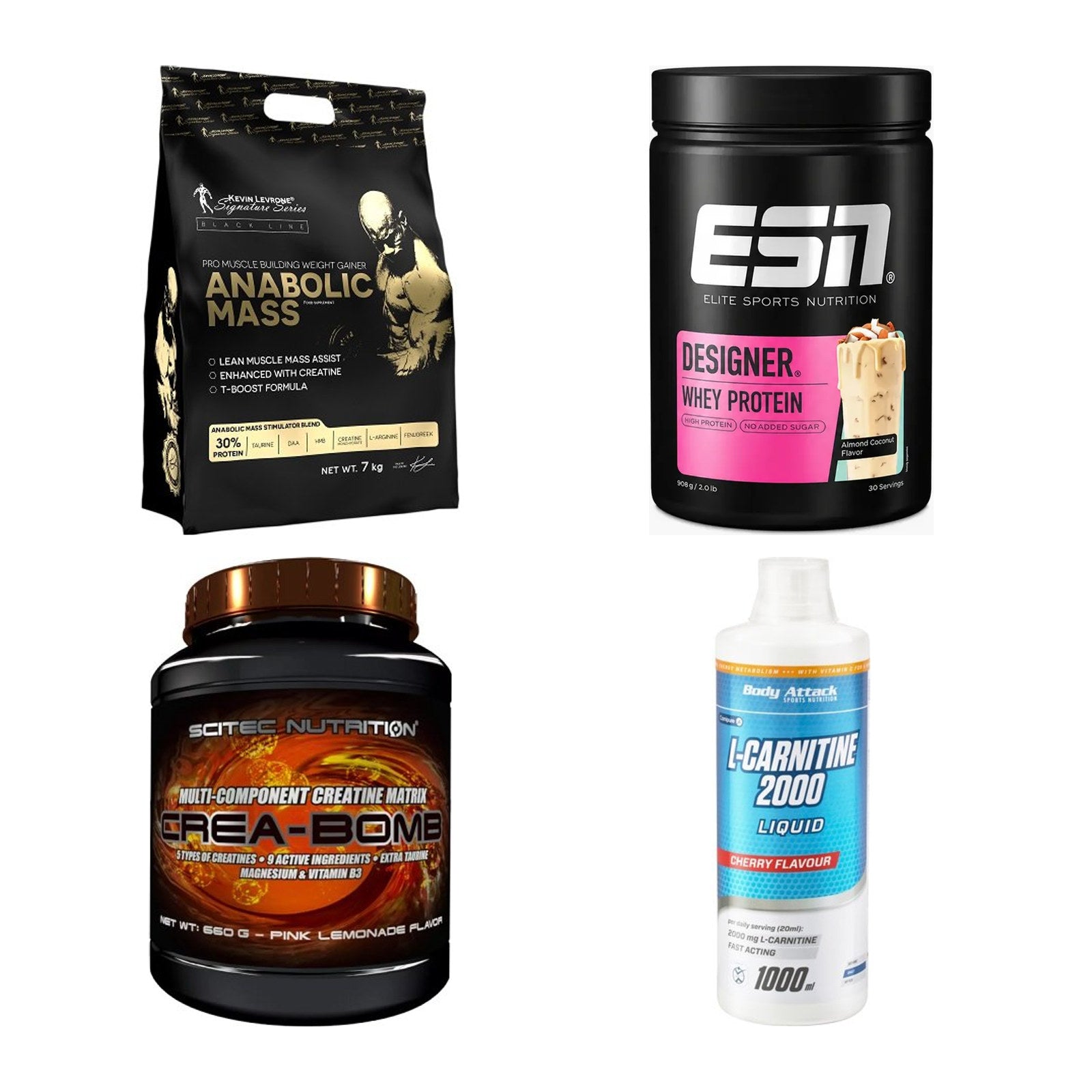 Masseaufbau für Fortgeschrittene: Kevin Levrone Anabolic + 3 weitere – alle enthaltenen Artikel