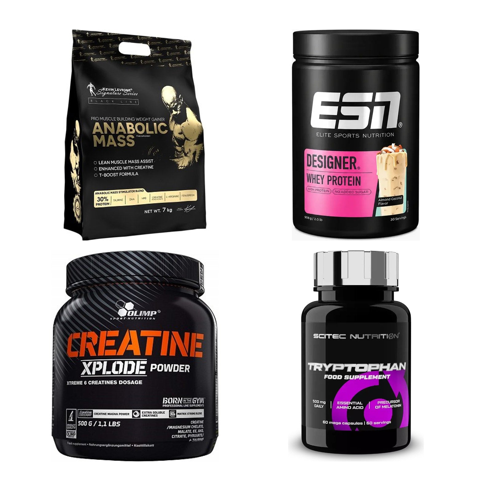 Masseaufbau für Fortgeschrittene: Kevin Levrone Anabolic + 3 weitere – alle enthaltenen Artikel