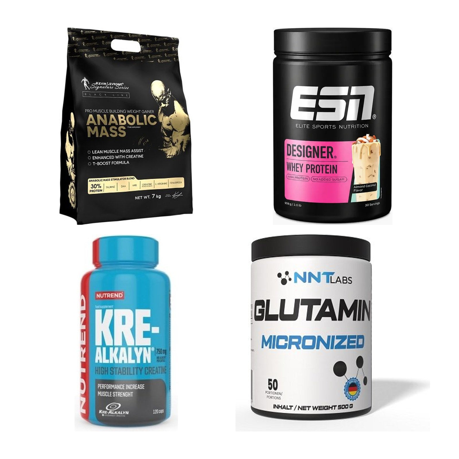 Masseaufbau für Fortgeschrittene: Kevin Levrone Anabolic + 3 weitere – alle enthaltenen Artikel